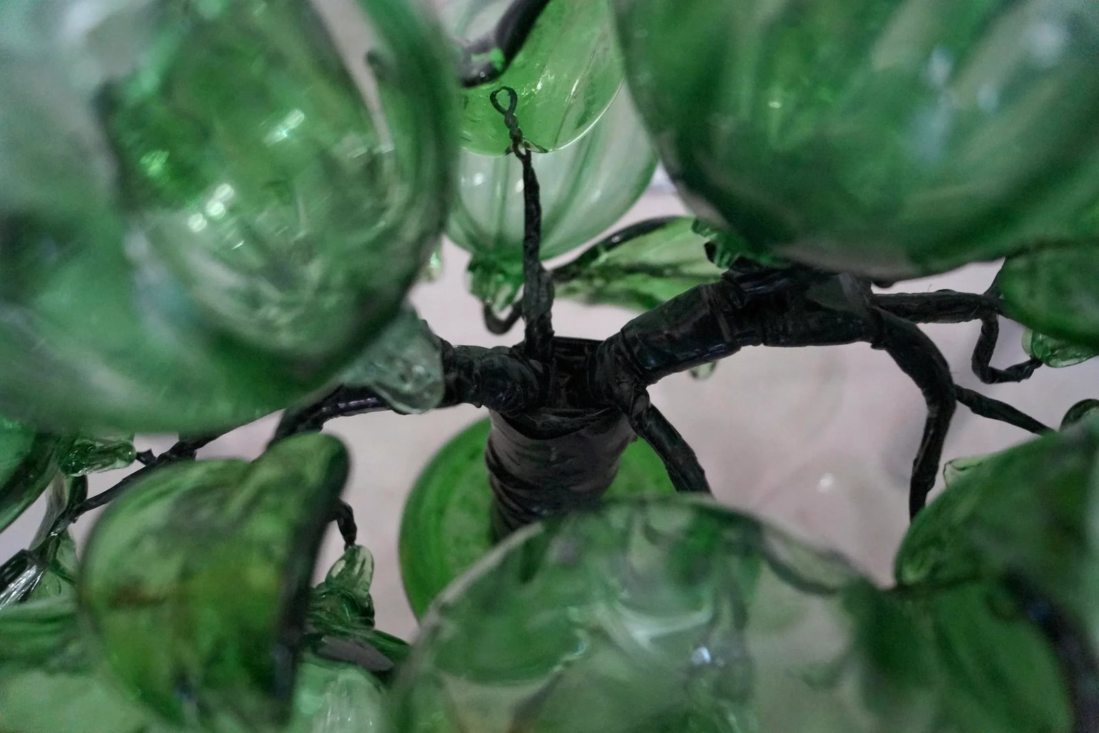 1960's Hollywood Regency Hand Blown Glass Tree Sculpture - 11
