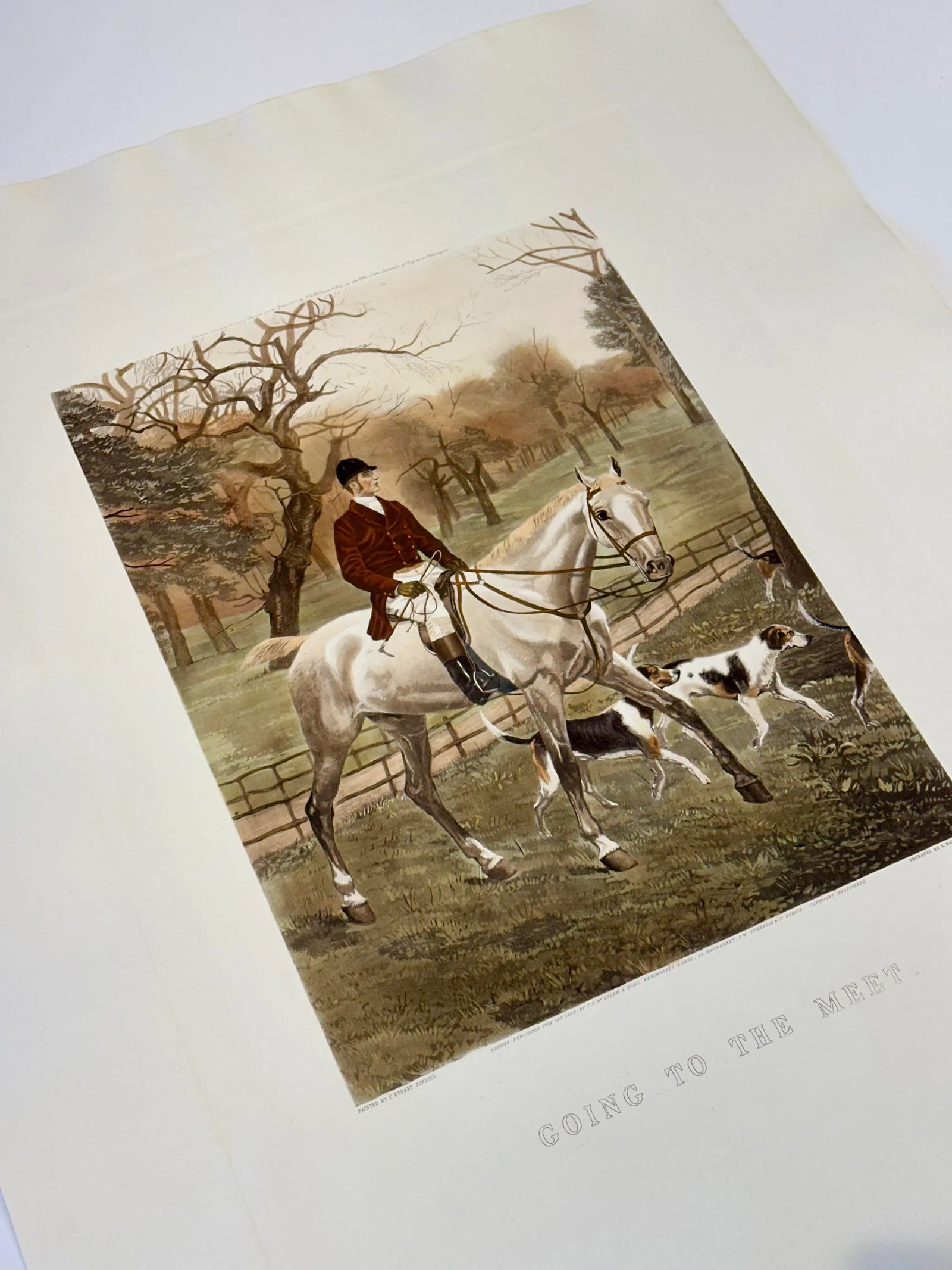 Going to the Meet by Wallace Hester, 1893 (Unframed) - 4