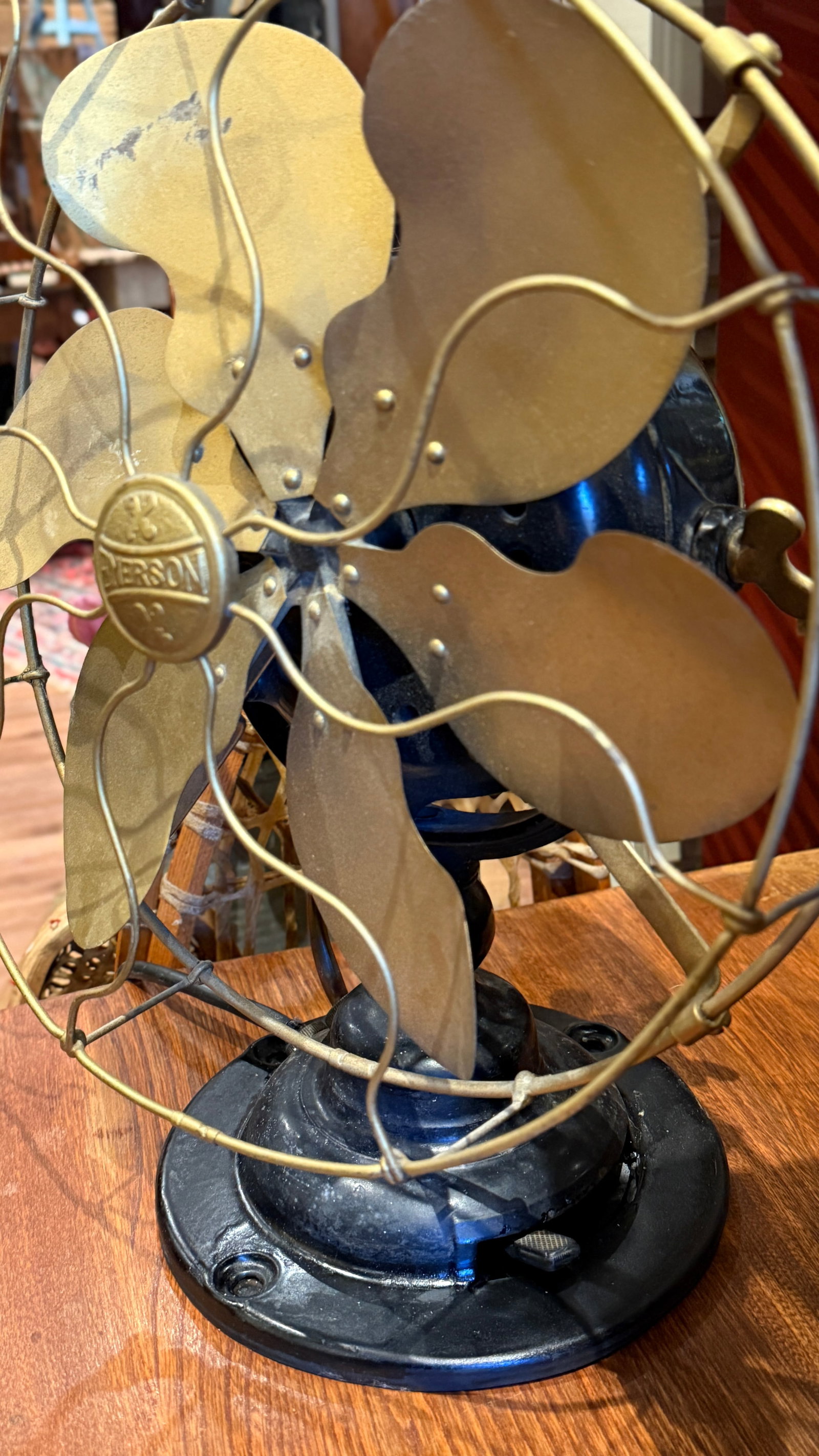Antique Emerson 6 Blade Table Fan No. 19666 - 3