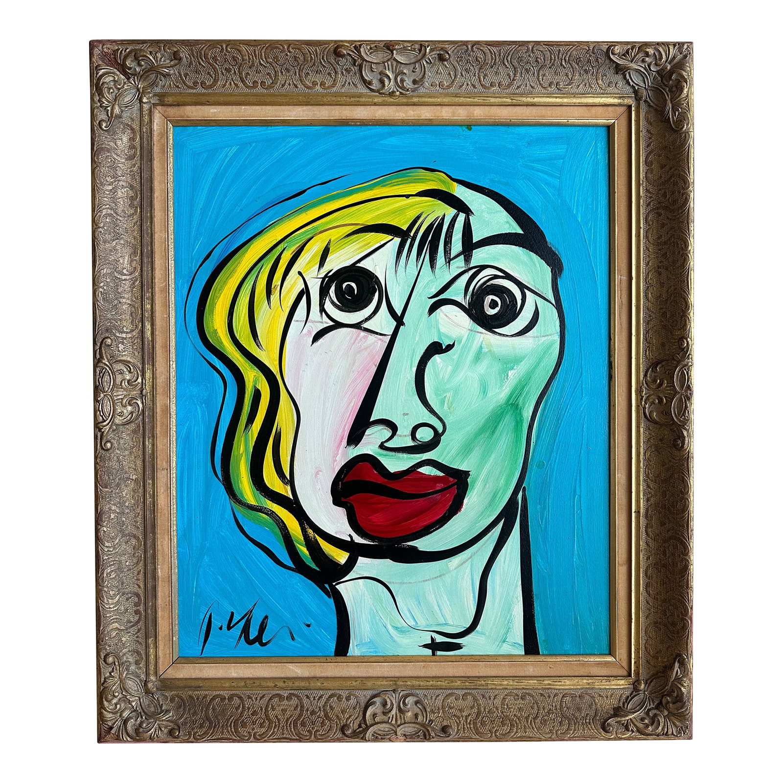 Peter Keil Painting Titled "My Friend Pablo Picasso": Peter Keil is a German artist who focuses primarily on abstract expressionism. Keil painted with some of the greats, including Joan Miró, Pablo Picasso, and Andy Warhol, to name a few. This is a 