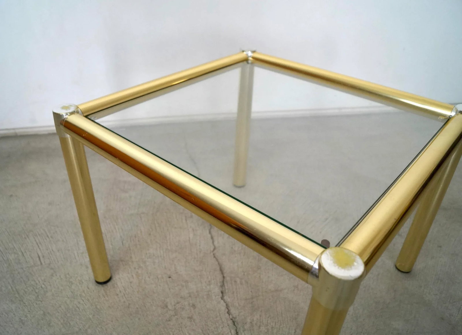 1970's Hollywood Regency Brass Side Table - 10