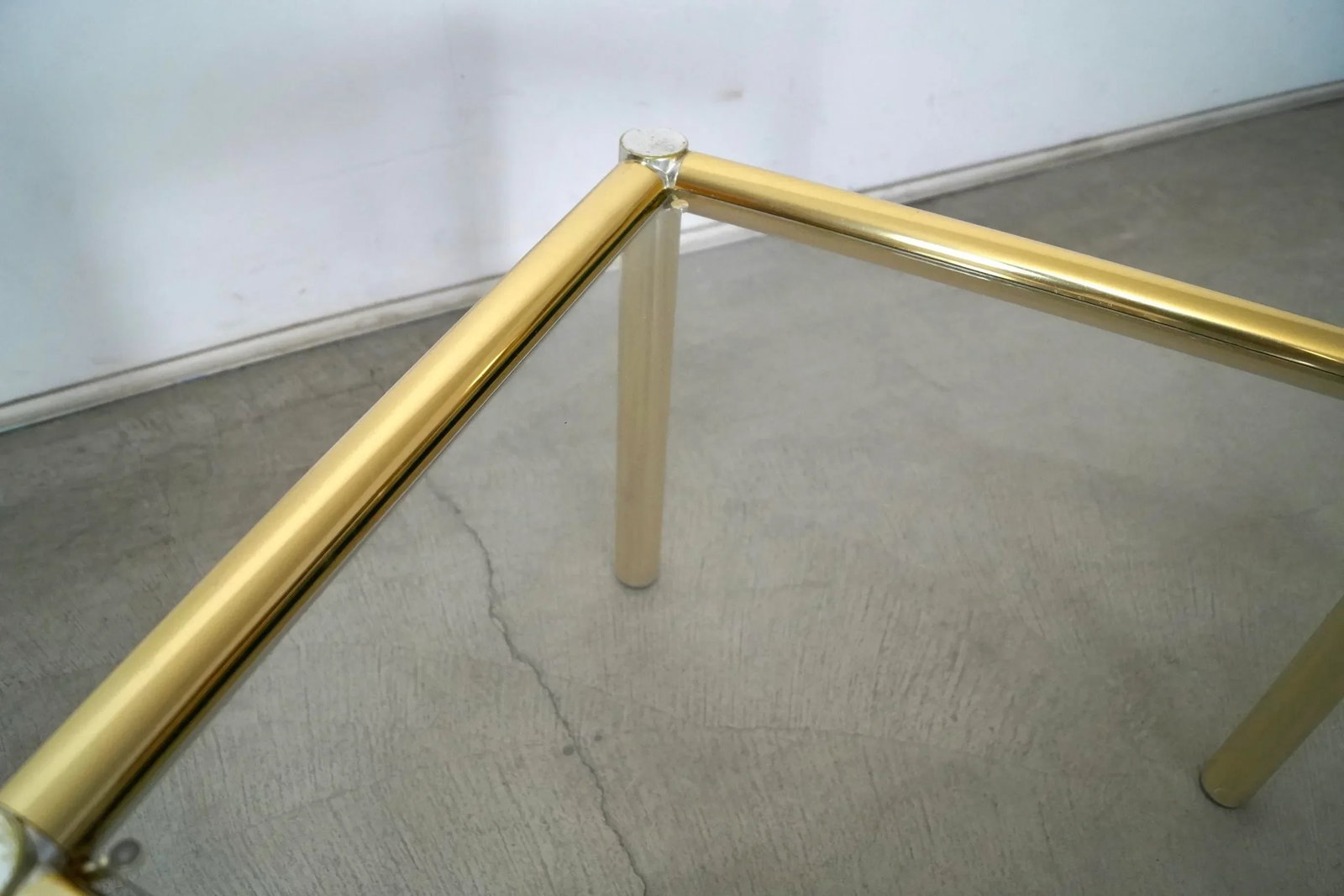1970's Hollywood Regency Brass Side Table - 11
