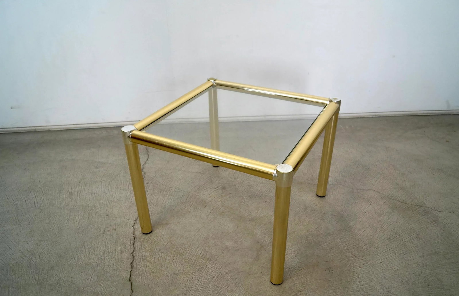 1970's Hollywood Regency Brass Side Table - 13