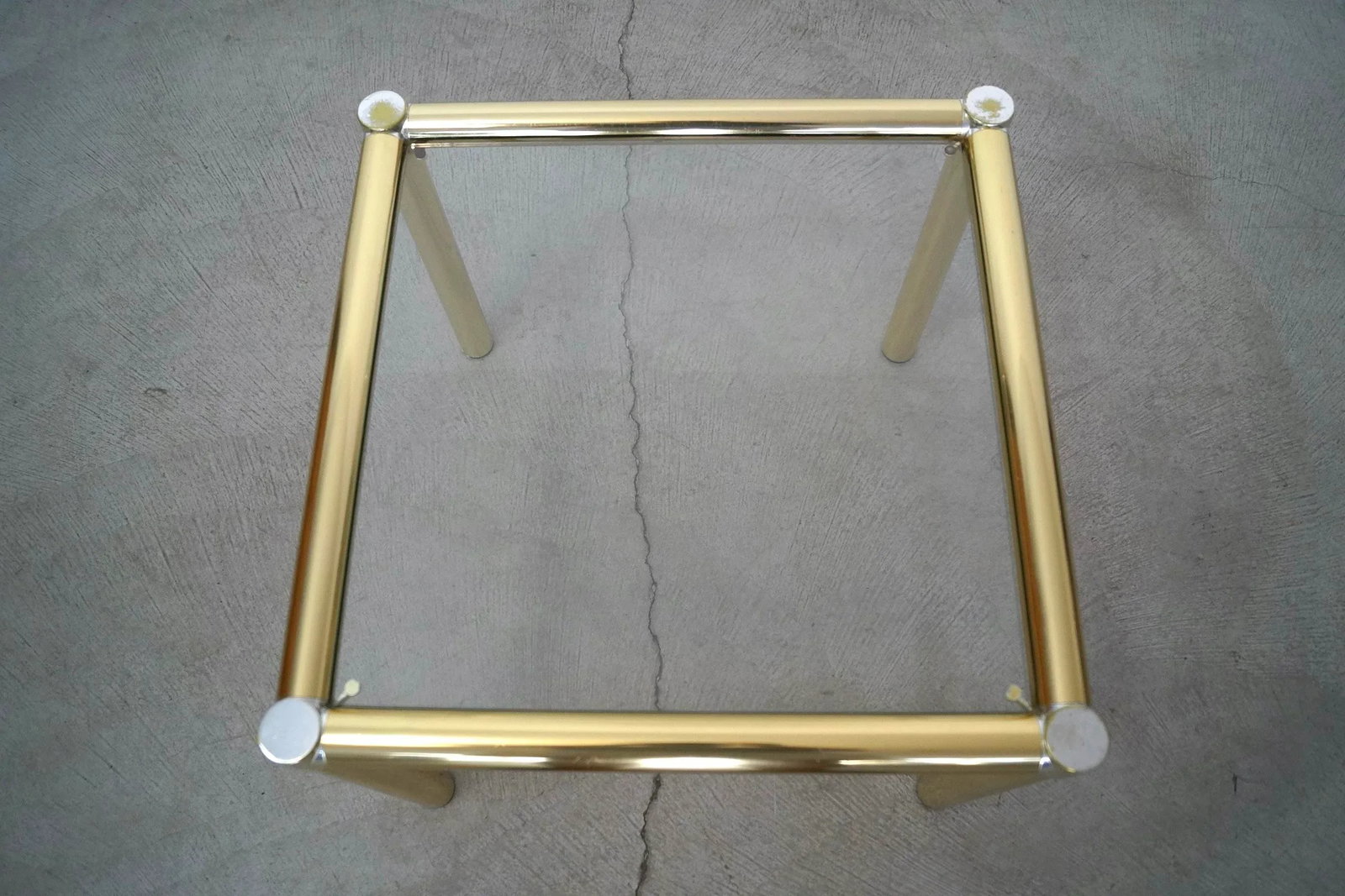 1970's Hollywood Regency Brass Side Table - 5