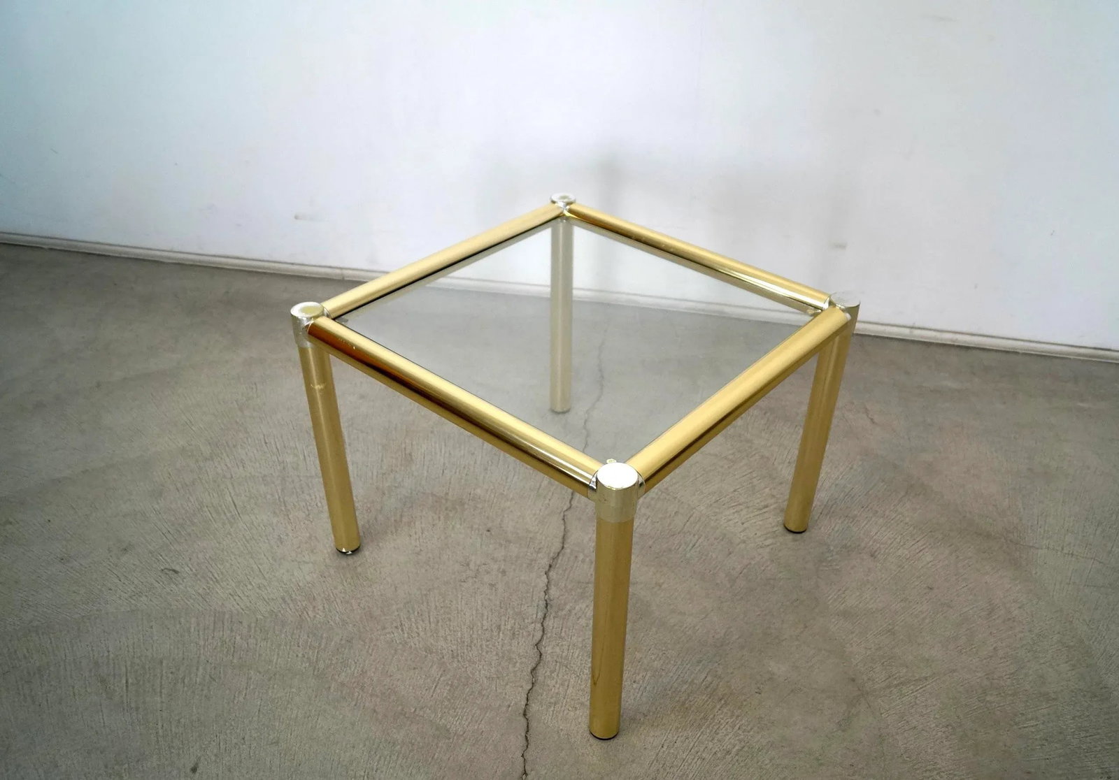 1970's Hollywood Regency Brass Side Table - 6