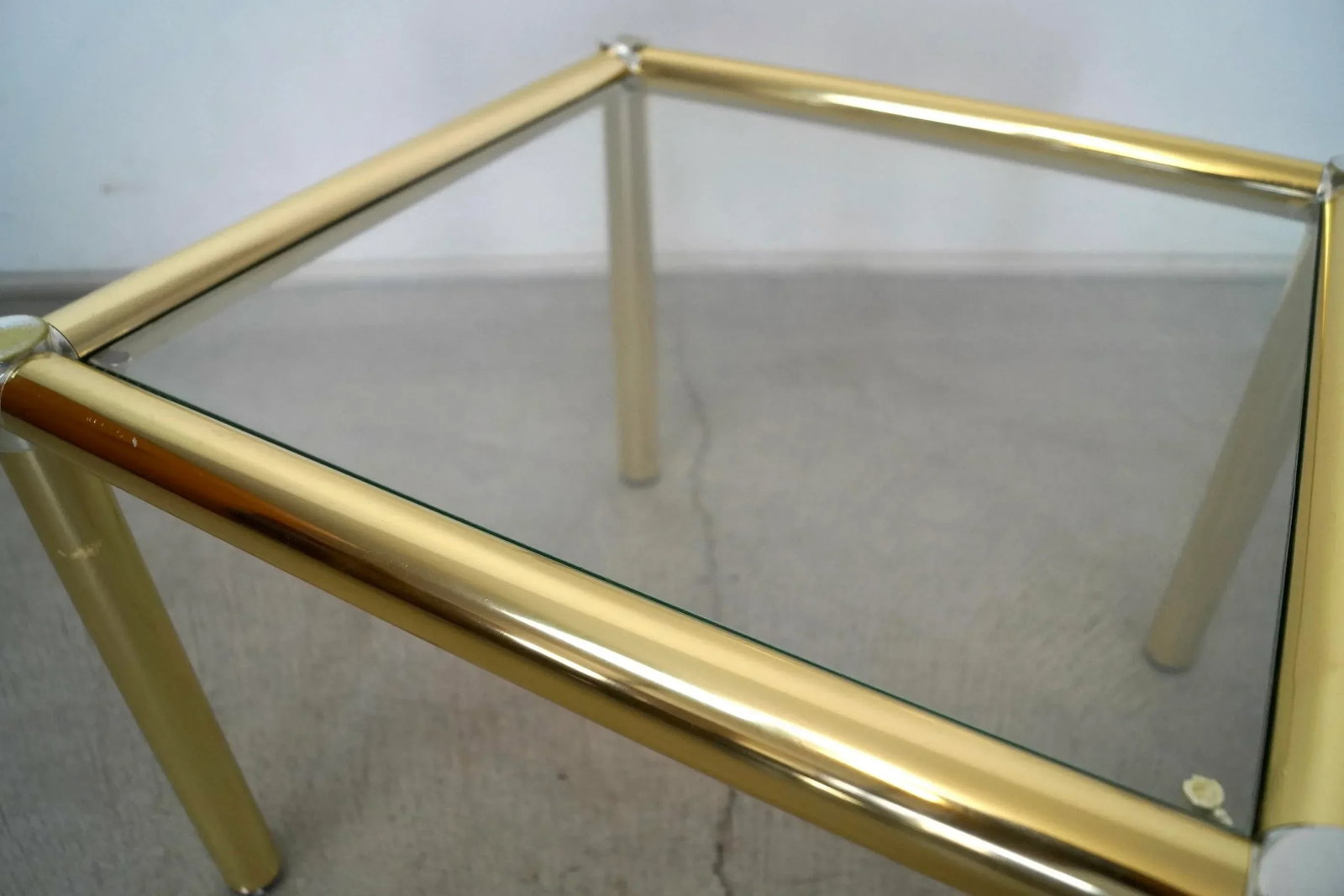 1970's Hollywood Regency Brass Side Table - 9