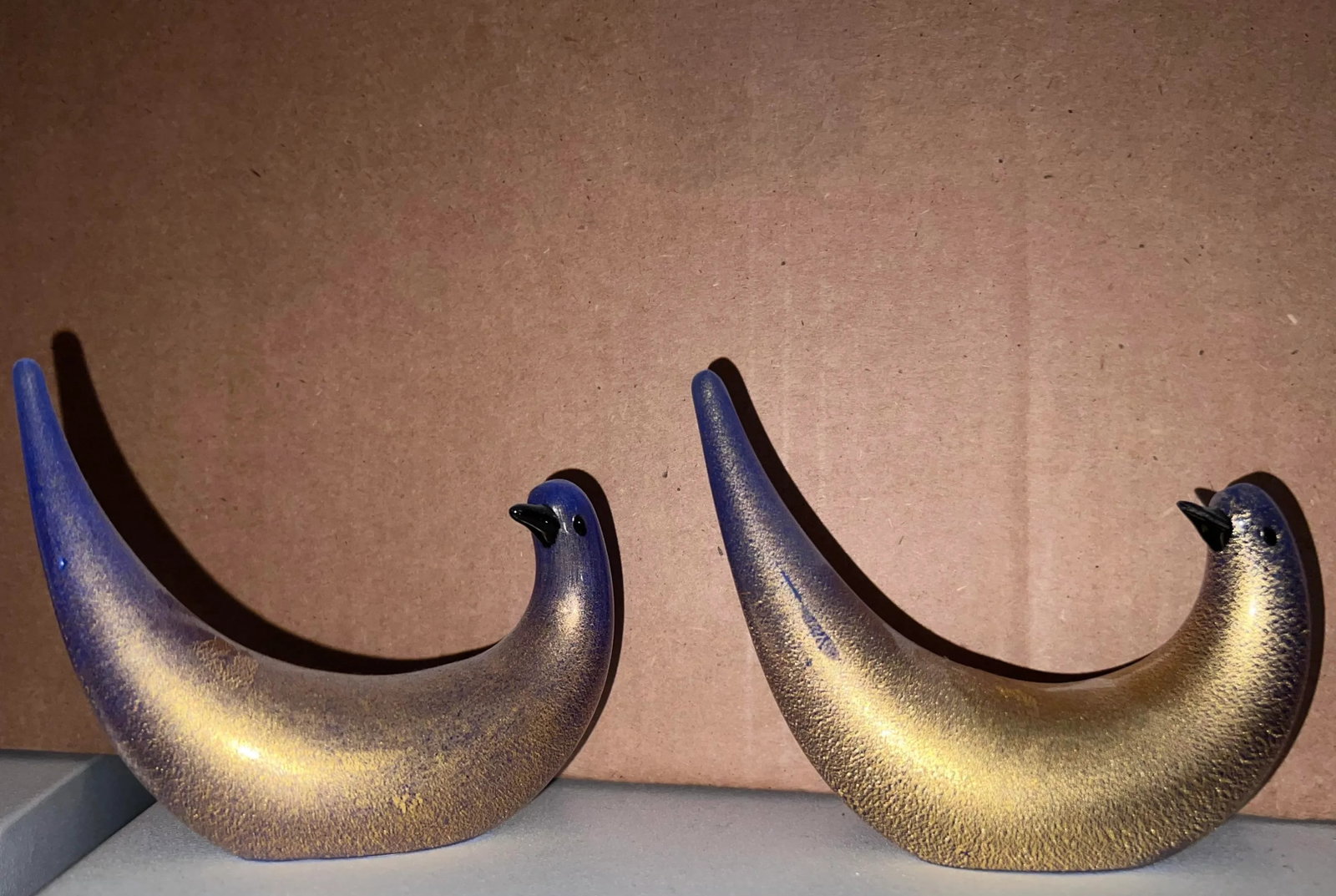 Dino Martens for Vetreria Aureliano Toso, Golden Dove a Pair, Murano, Italy, 1940s - 6