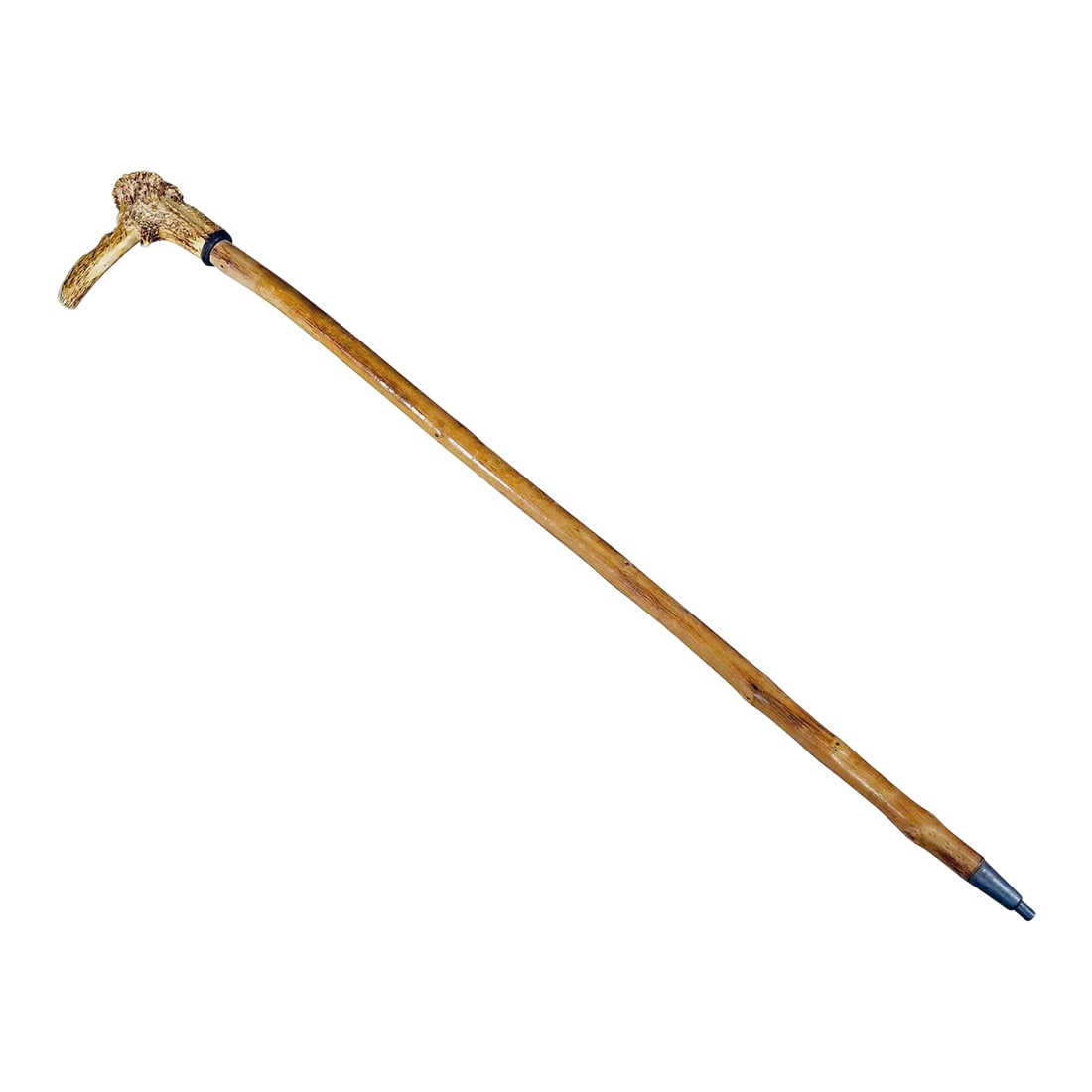 An Antique Walking Stick With Carved Deer Horn Handle (1 of 7)