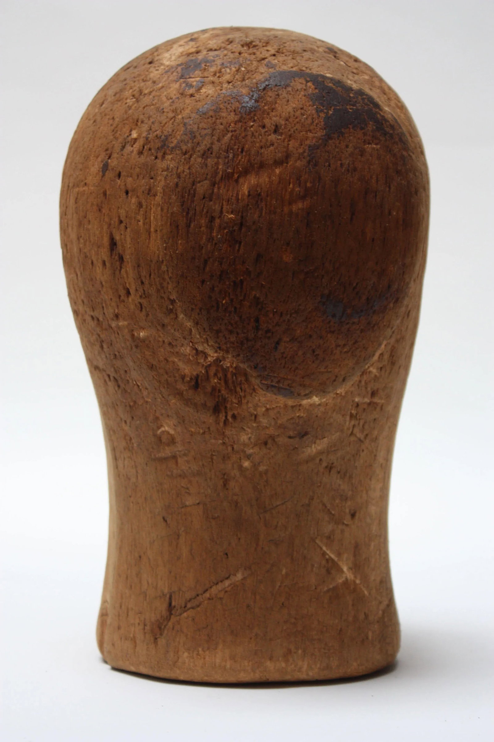 1930s Primitive Cork Mannequin Display Head - 6