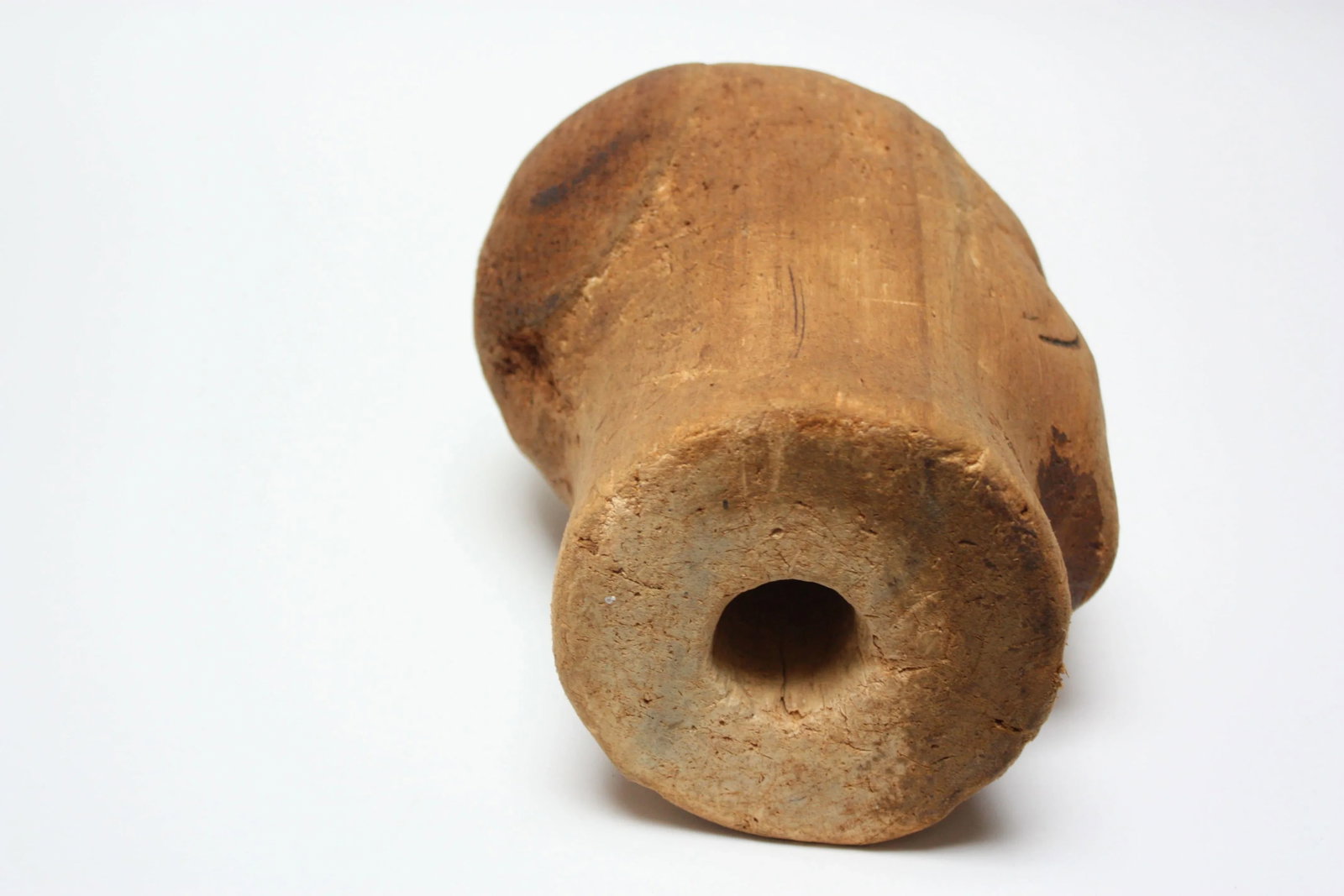 1930s Primitive Cork Mannequin Display Head - 7