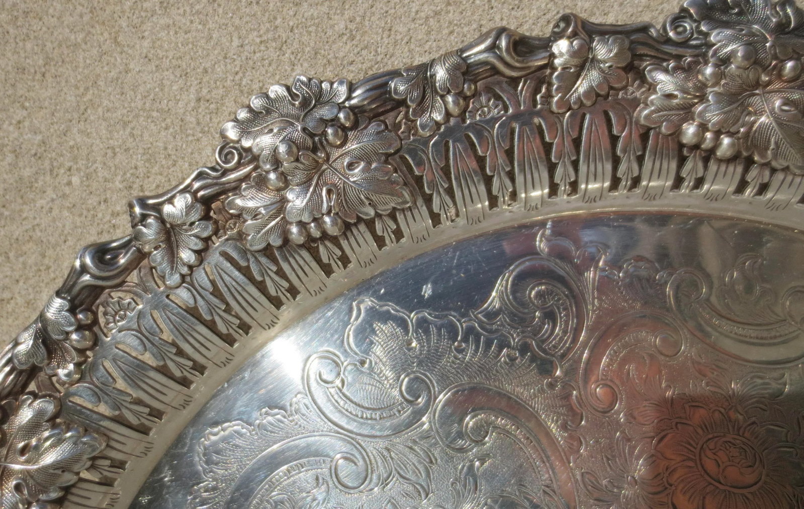 Silver Plated Serving Tray - 4