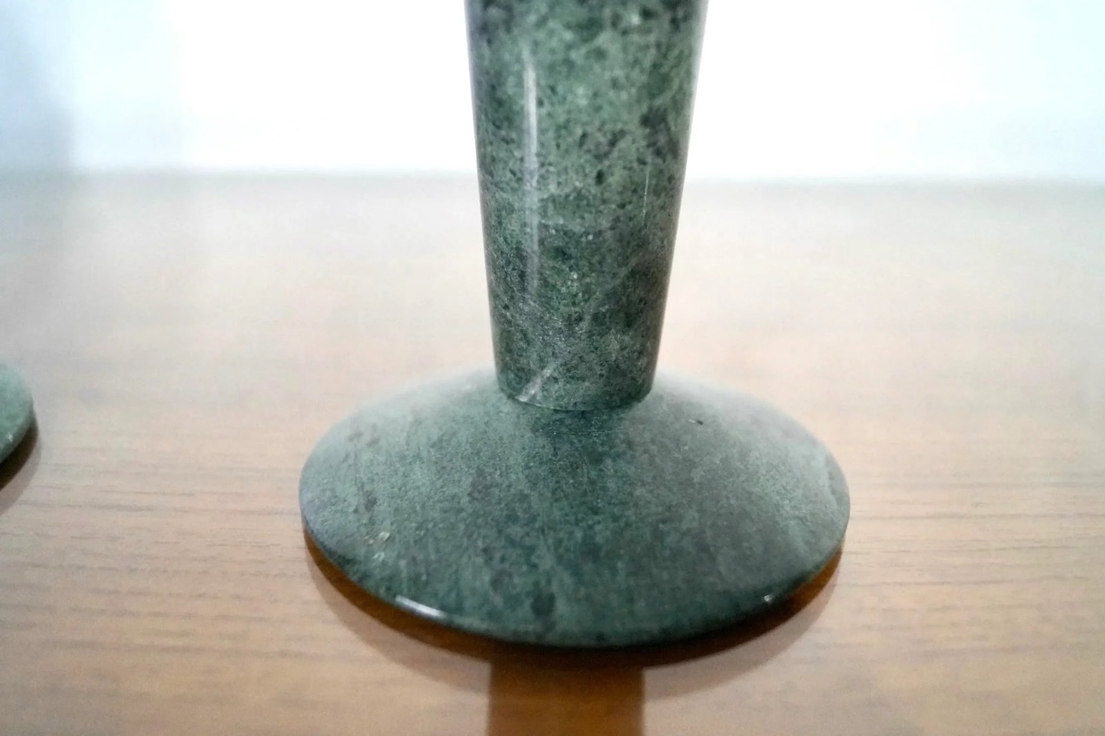 1980's Post-Modern Memphis Style Marble & Lucite Candleholders - a Pair - 10