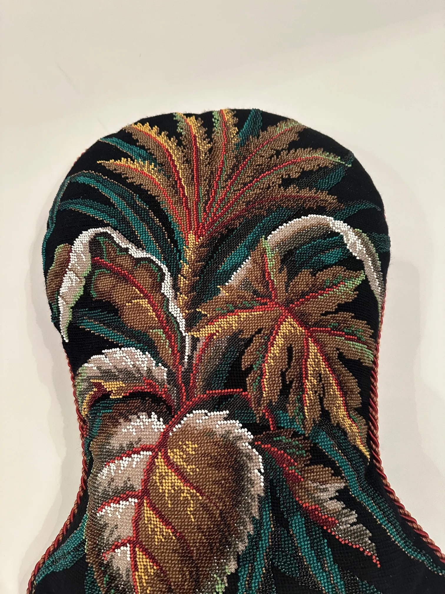 Beadwork Victorian Pillows -A Pair - 10