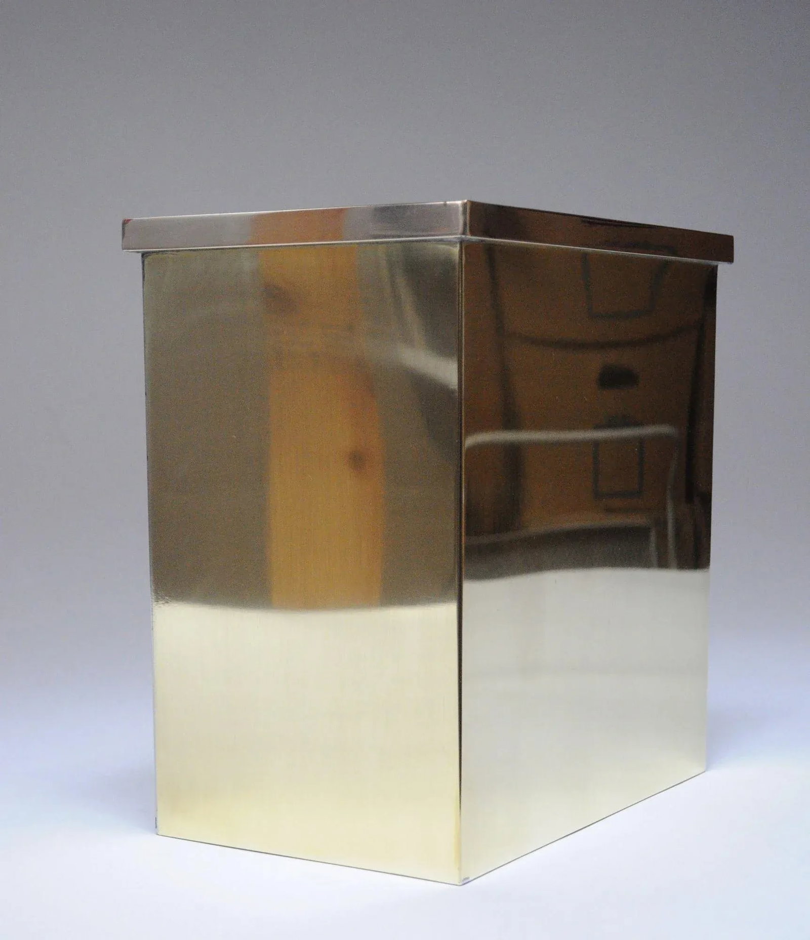 Vintage Hollywood Regency Style Polished Brass Wastebasket/Umbrella Stand - 2
