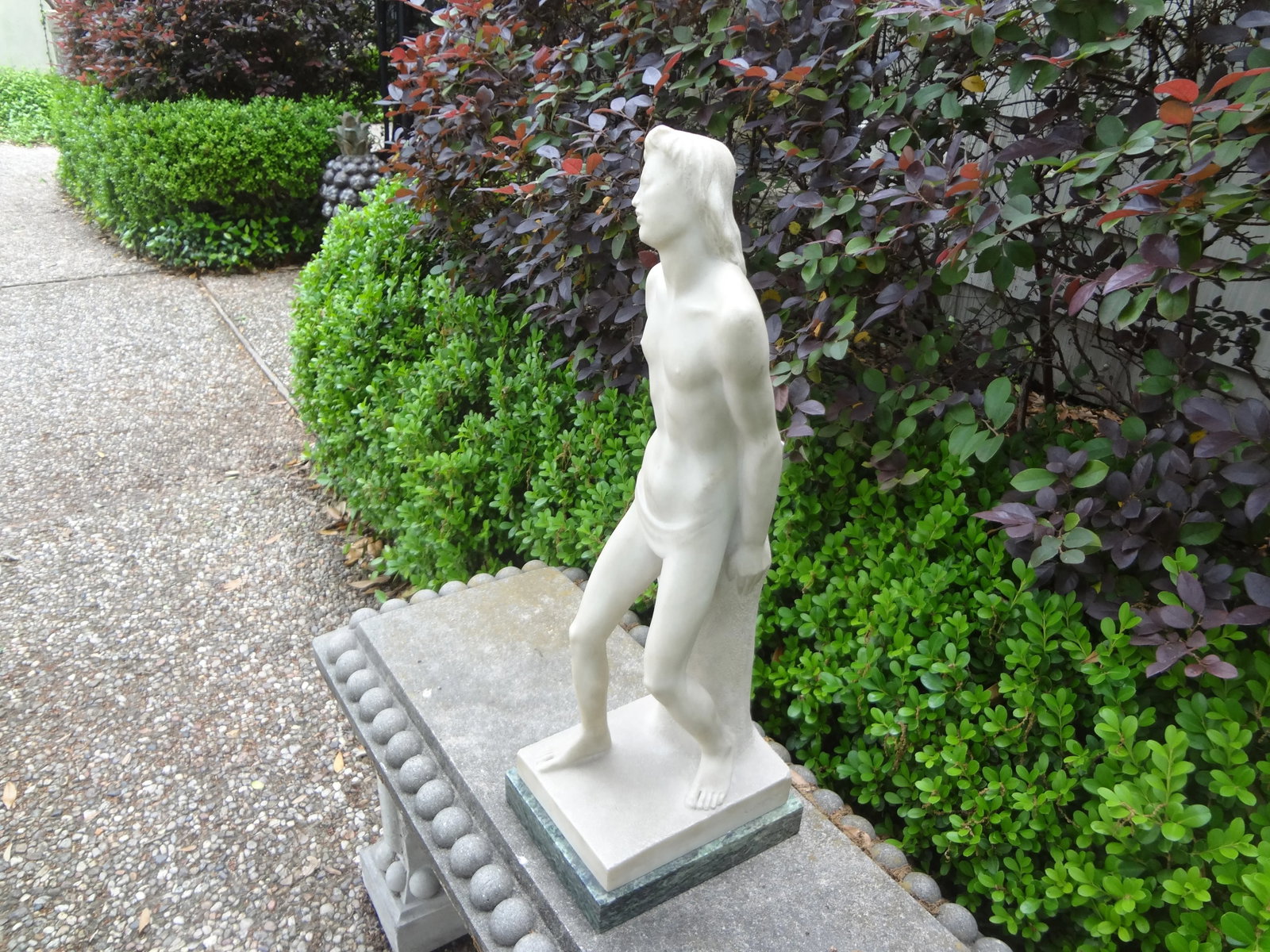 1930s Italian Carrara Marble Sculpture Signed Comana - 8