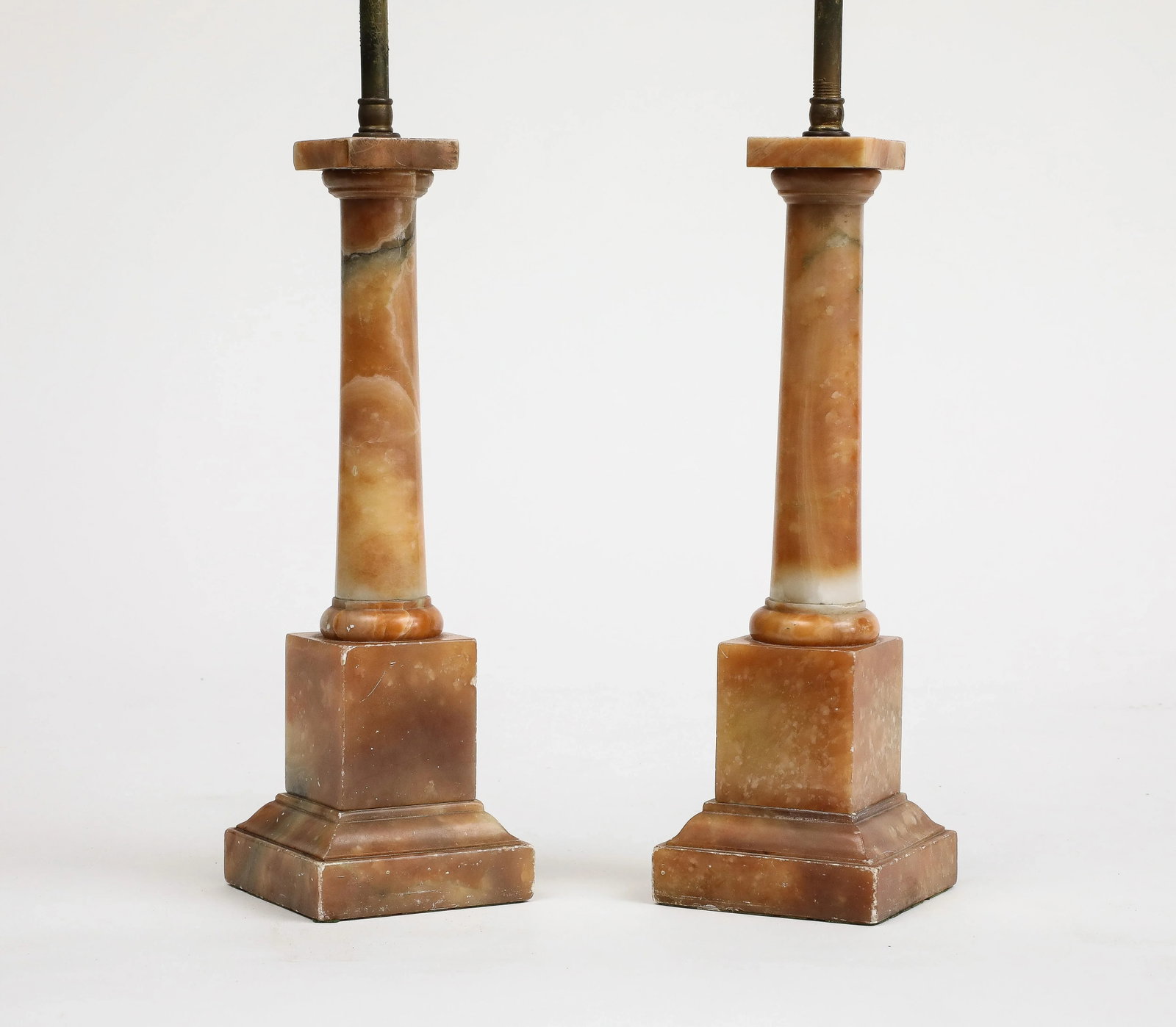 Pair of 1930s Italian Marble Art Deco Table Lamps - 5