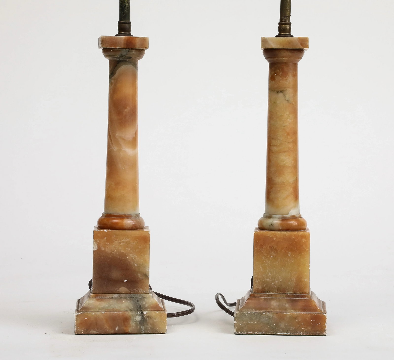 Pair of 1930s Italian Marble Art Deco Table Lamps - 8