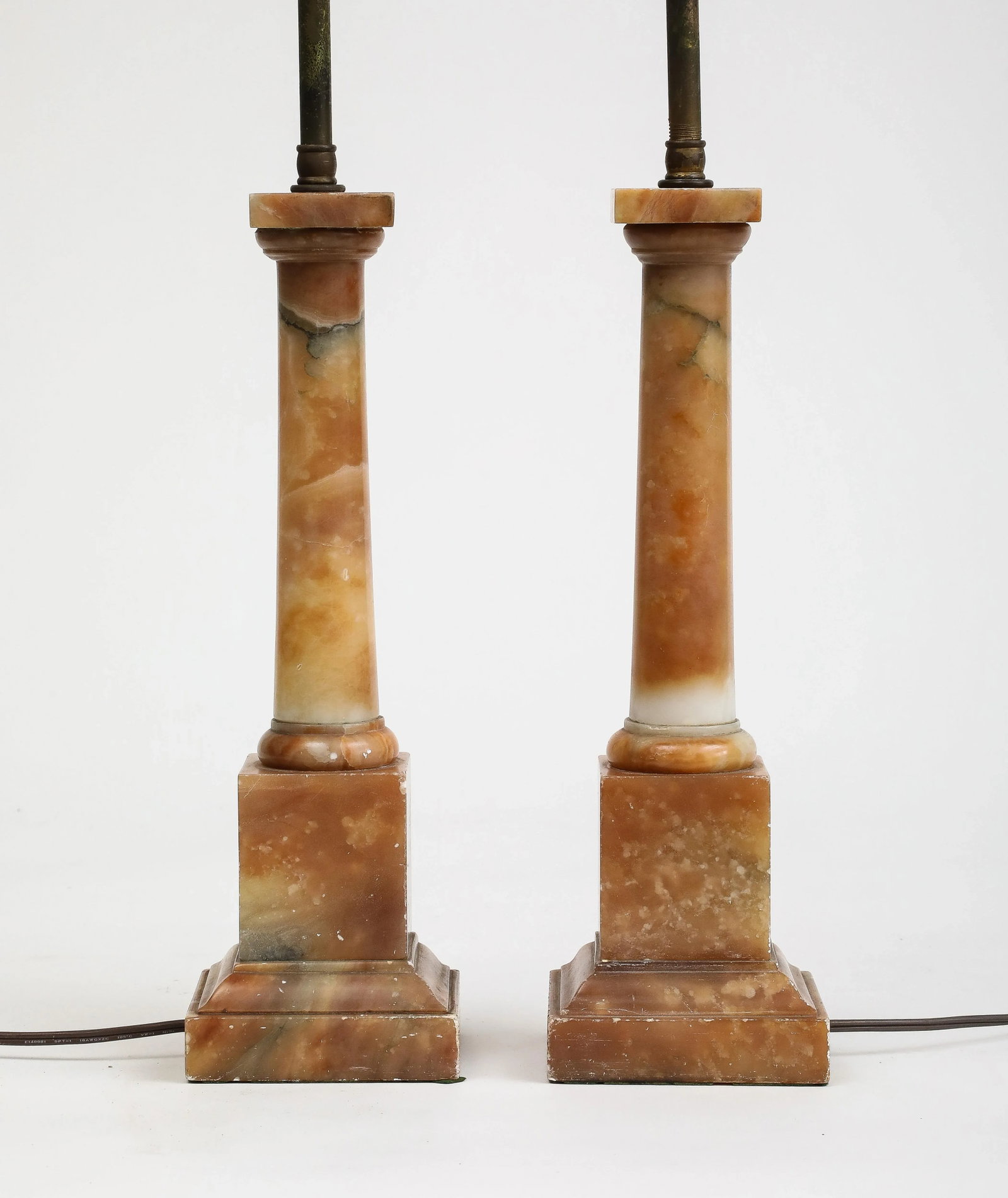 Pair of 1930s Italian Marble Art Deco Table Lamps - 9