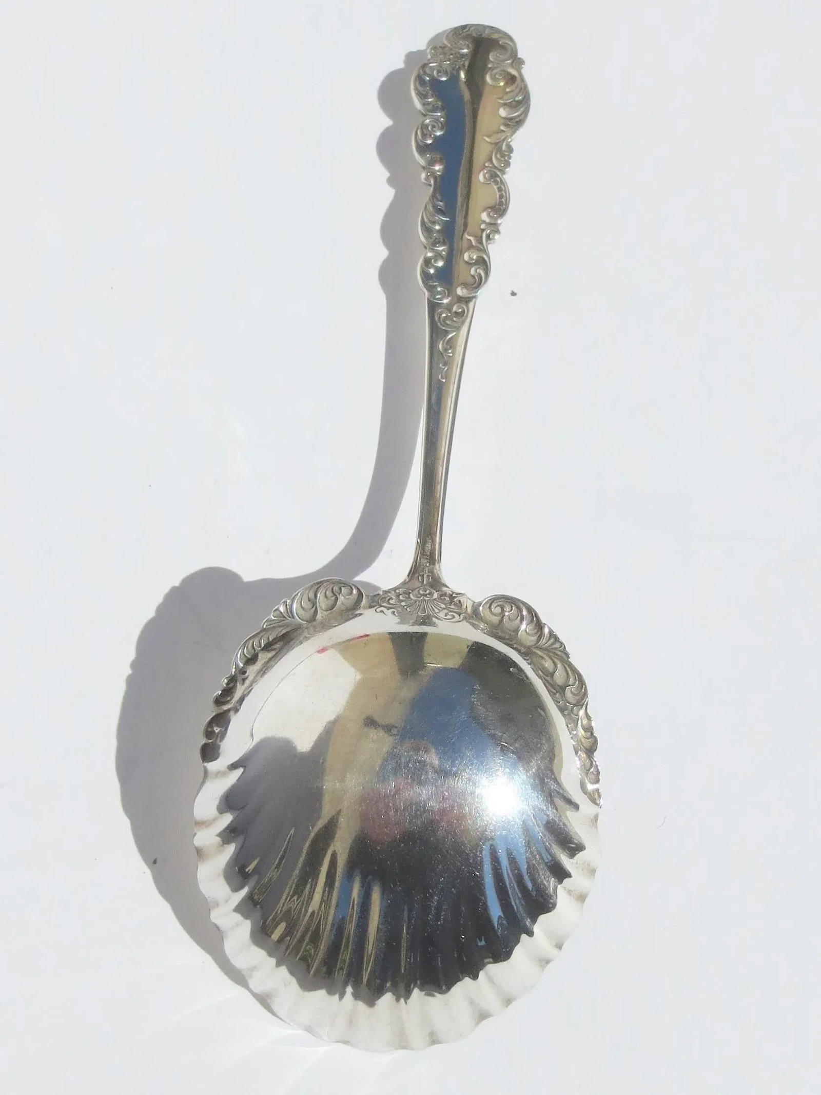 Antique Sterling Silver Serving Spoon Circa 1915 - 2