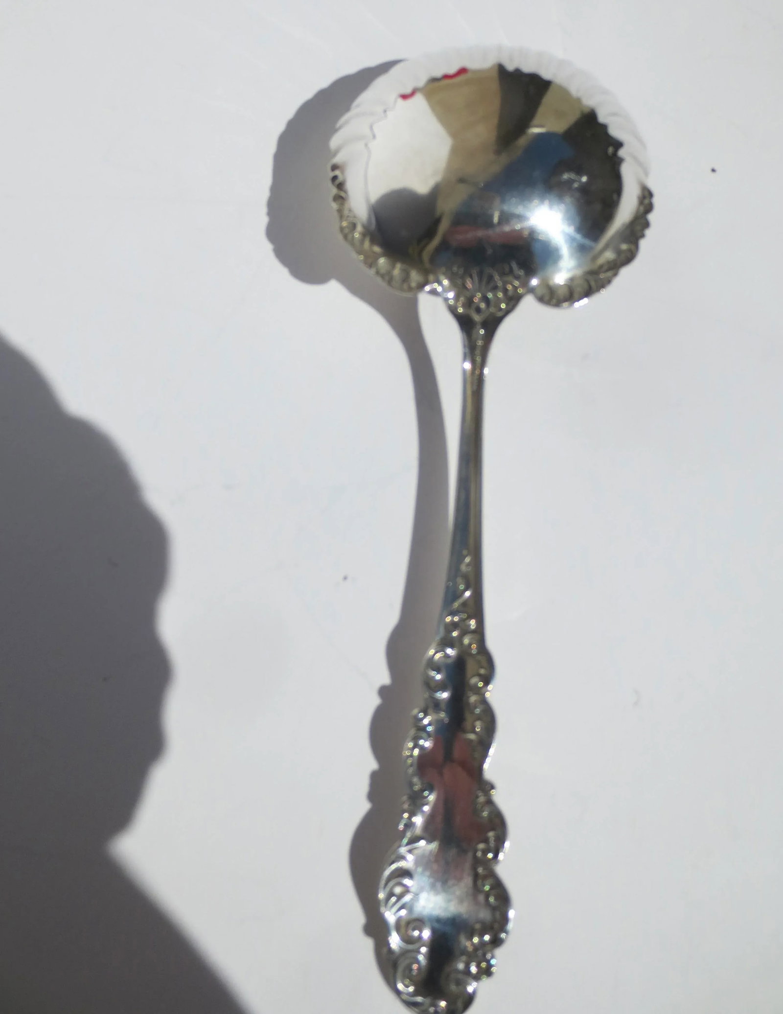 Antique Sterling Silver Serving Spoon Circa 1915 - 5