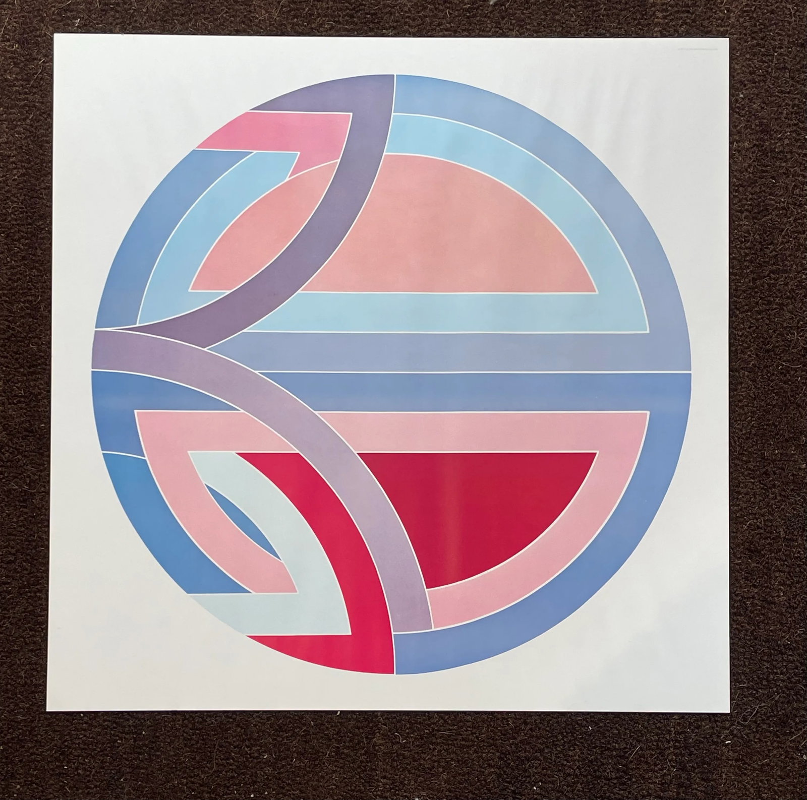 Vintage Frank Stella Poster Bergruenn Gallery 1977 - 3