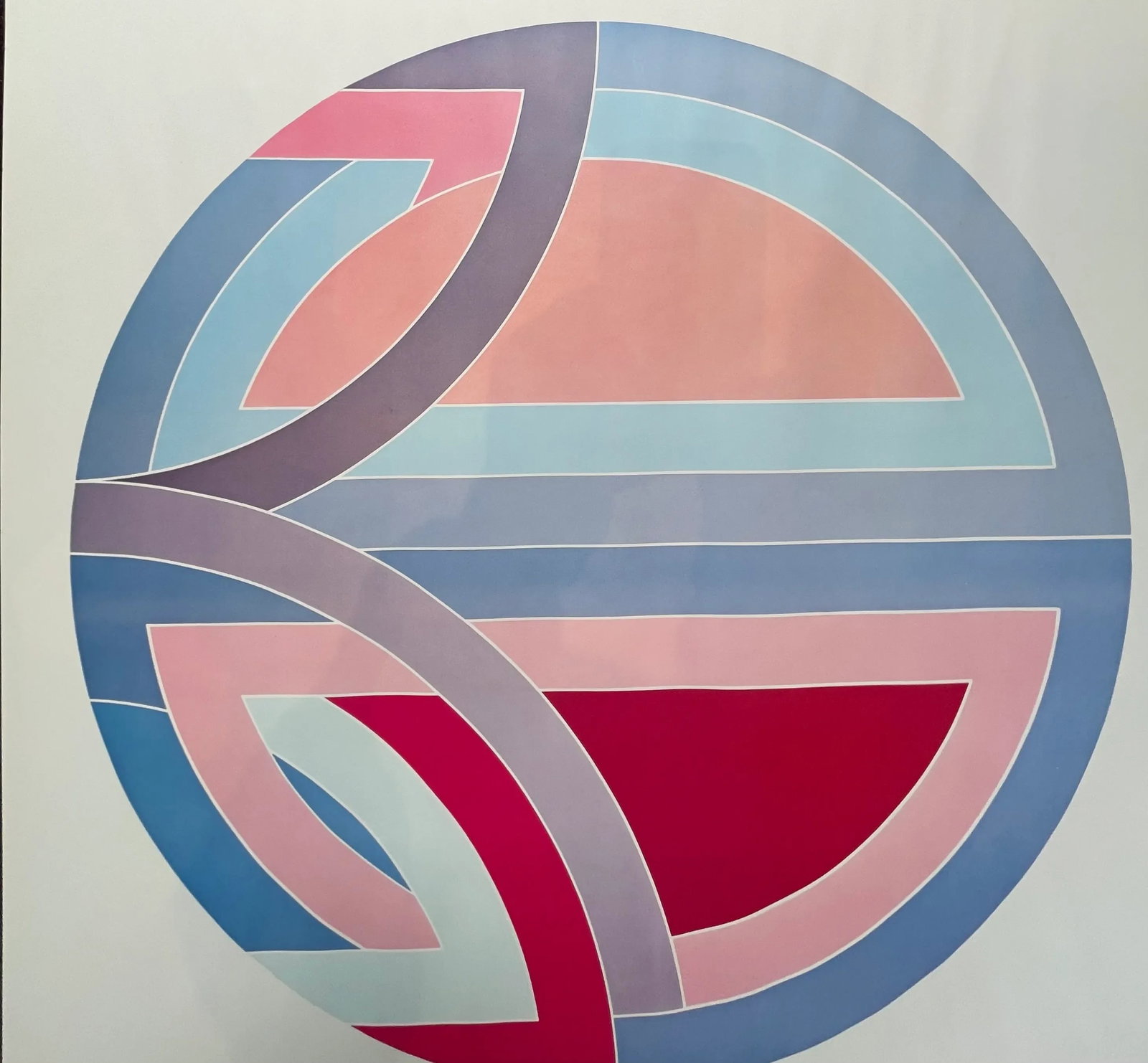 Vintage Frank Stella Poster Bergruenn Gallery 1977 - 4
