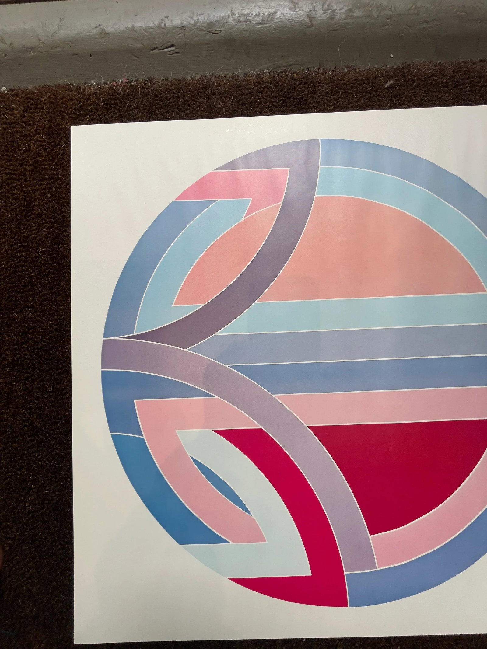 Vintage Frank Stella Poster Bergruenn Gallery 1977 - 7