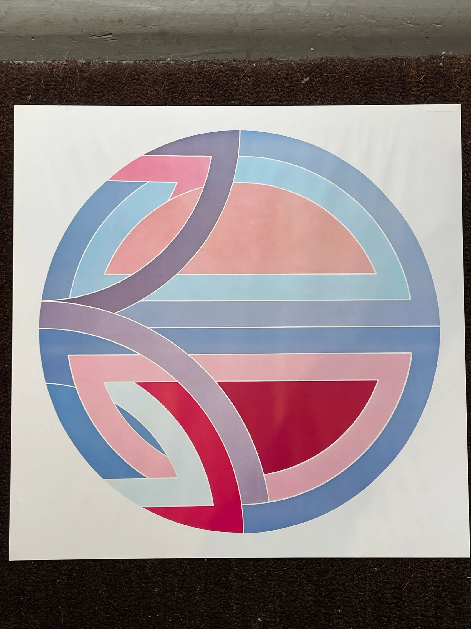 Vintage Frank Stella Poster Bergruenn Gallery 1977 - 8