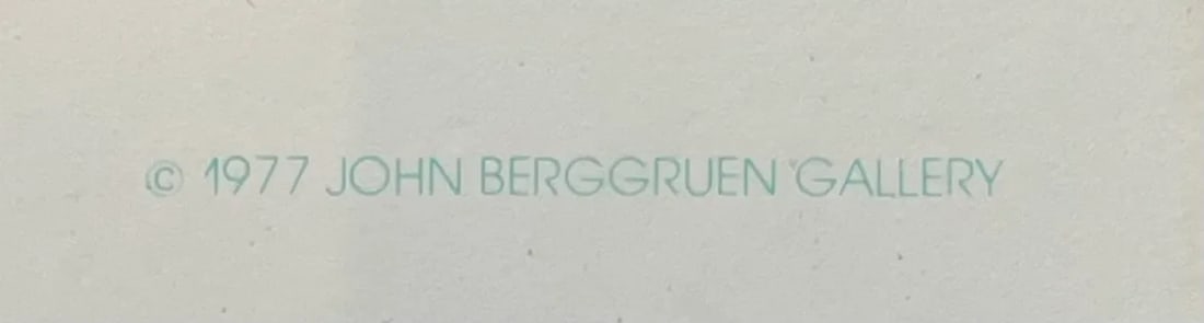 Vintage Frank Stella Poster Bergruenn Gallery 1977 - 9