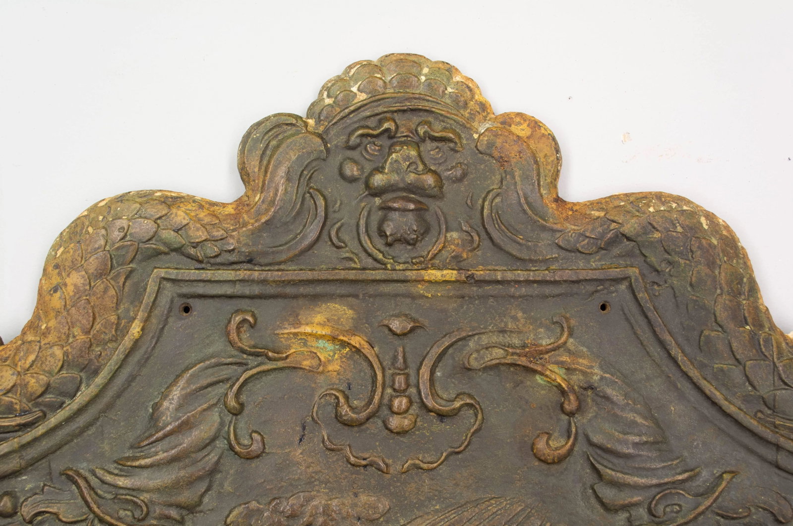 18th Century French Cast Iron Fireback Bas Relief - 5