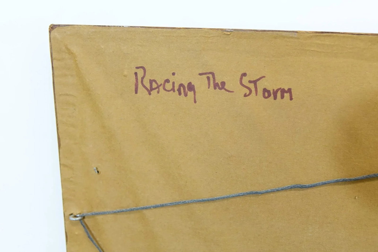 Racing the Storm - Watercolor Painting 1970 Signed on the Bottom, Framed - 6