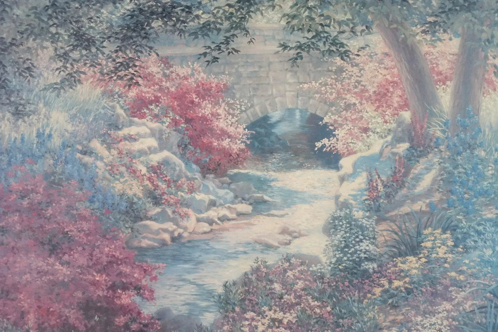 Soft Waters and Pink Skies - Print of Original Oil Painting by Artist Barbara Hails - 4