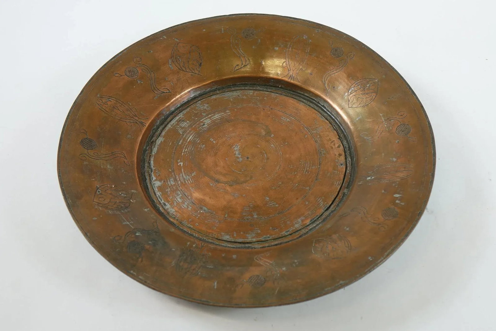 Antique Middle Eastern Copper Tray - 2