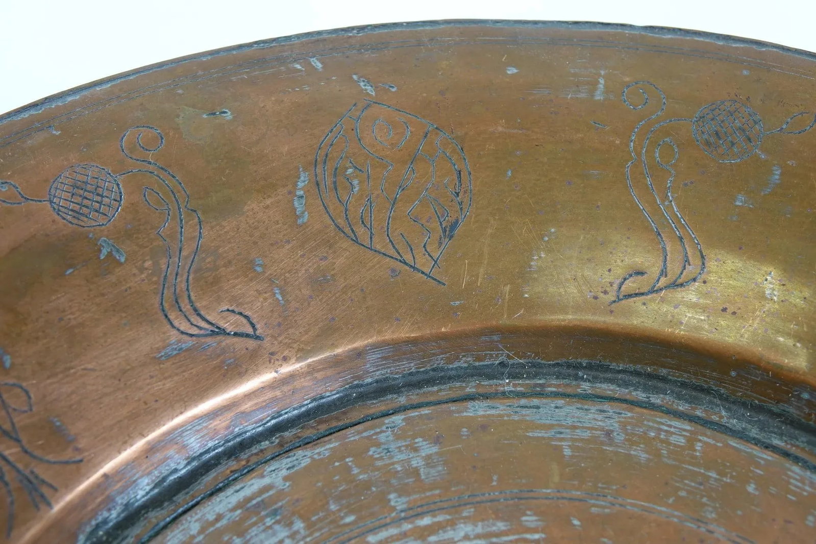 Antique Middle Eastern Copper Tray - 3