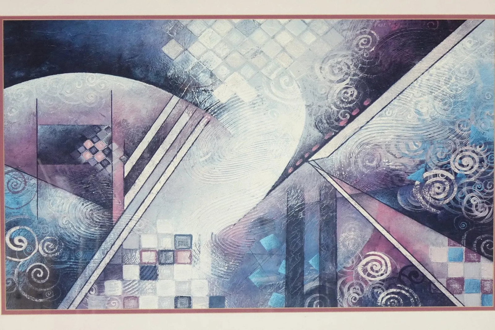 Swirls of Serenity - Large Abstract Print of Original Painting - 2