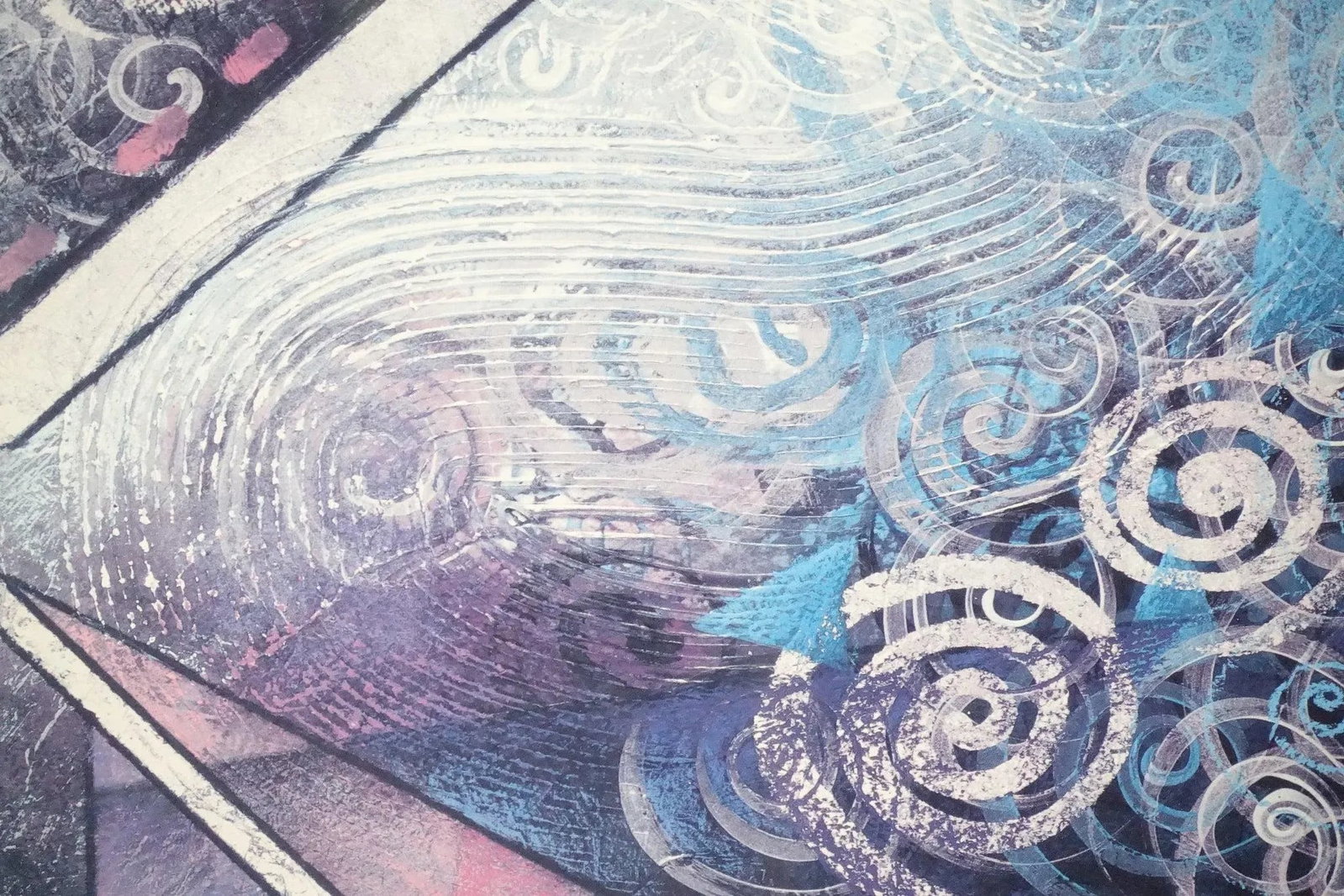 Swirls of Serenity - Large Abstract Print of Original Painting - 4