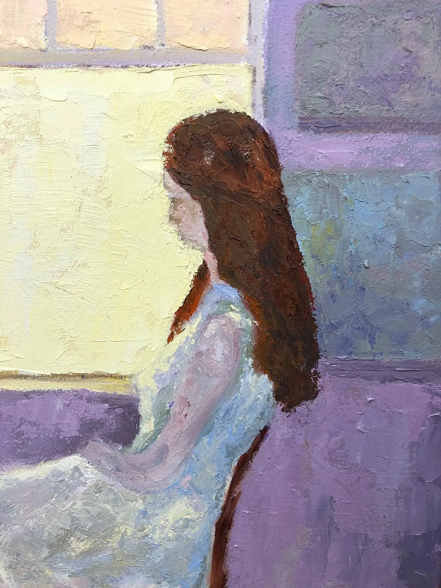 In the Quiet of Her Mind - Acrylic on Board - 3