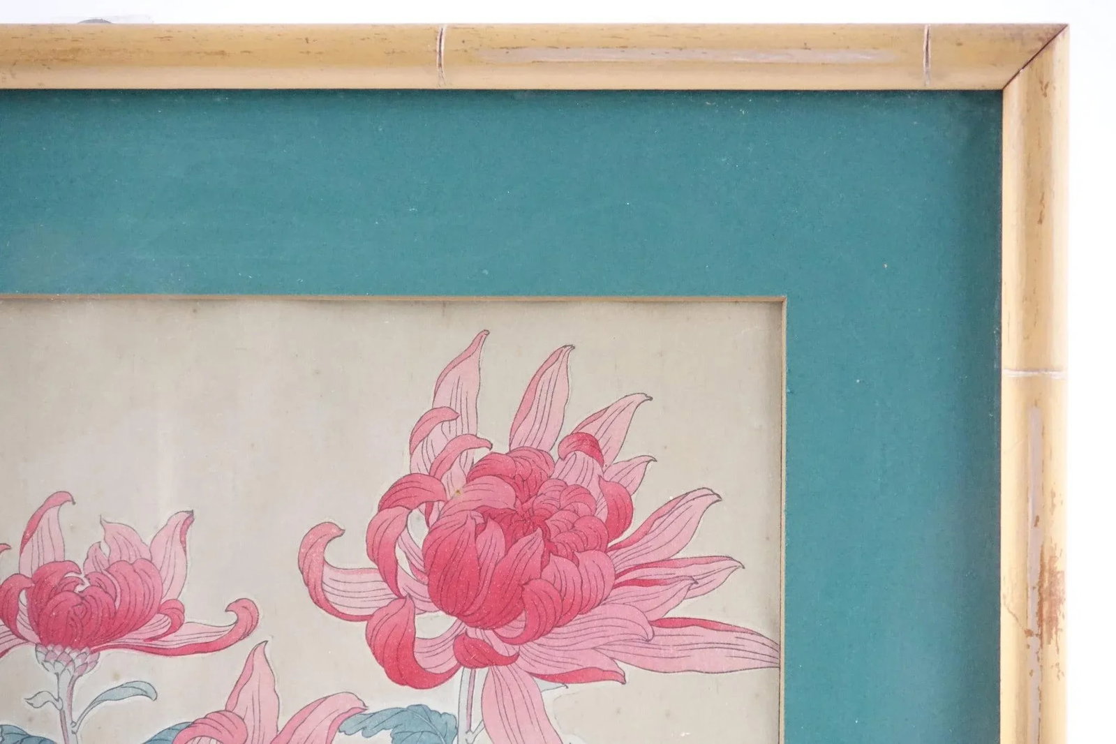 Late 20th Century Floral Painting on Paper Original Signed, Framed - 5