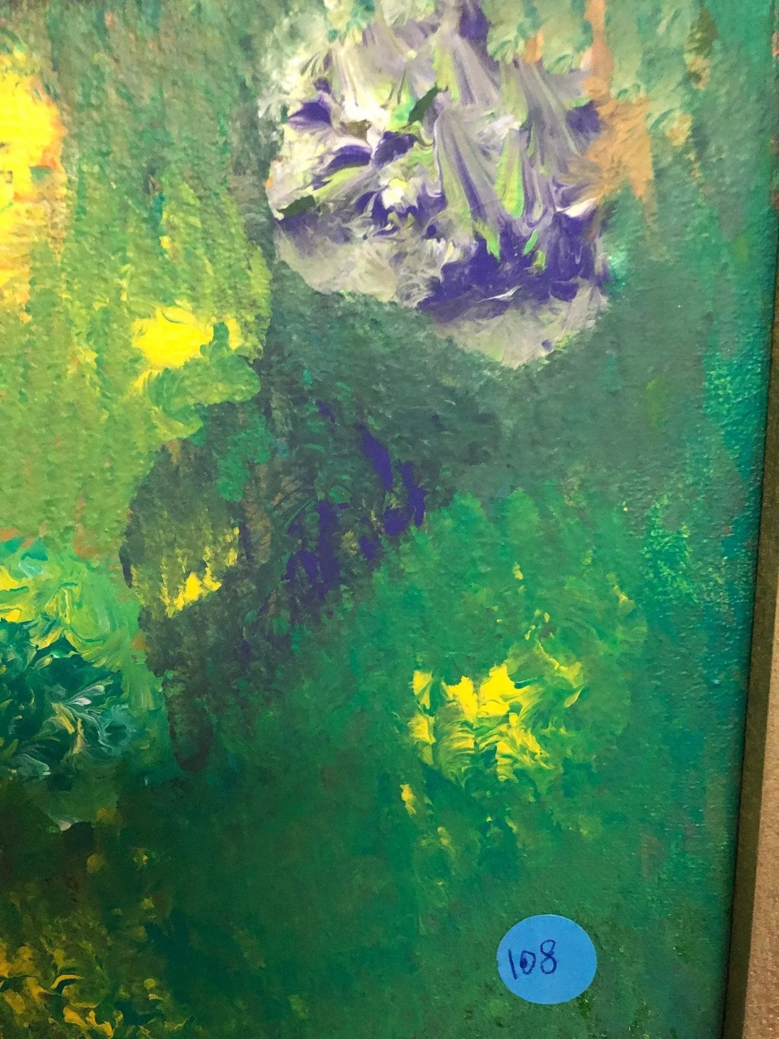Late 20th Century Abstract Oil on Canvas, Framed - 3