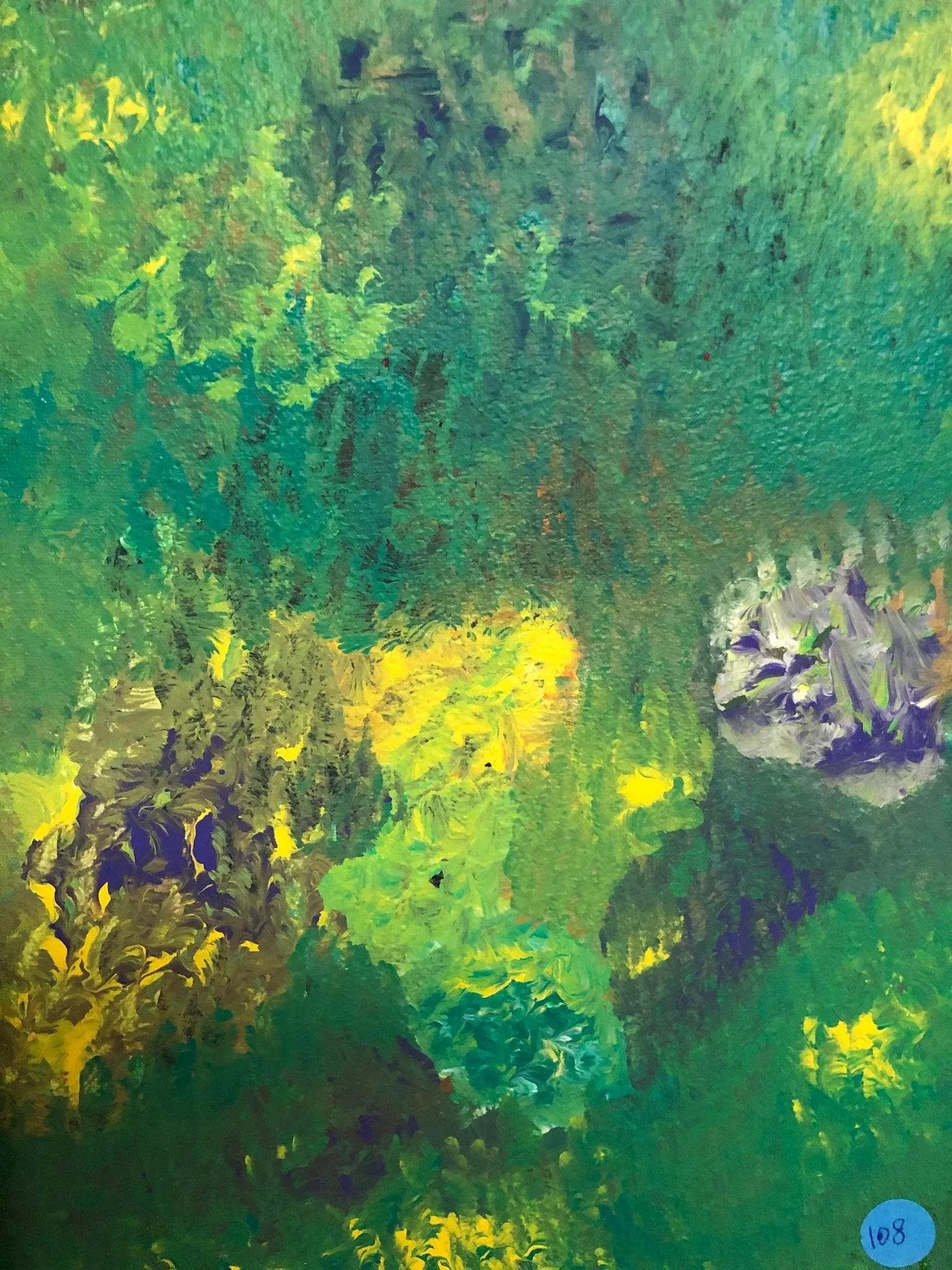 Late 20th Century Abstract Oil on Canvas, Framed - 4