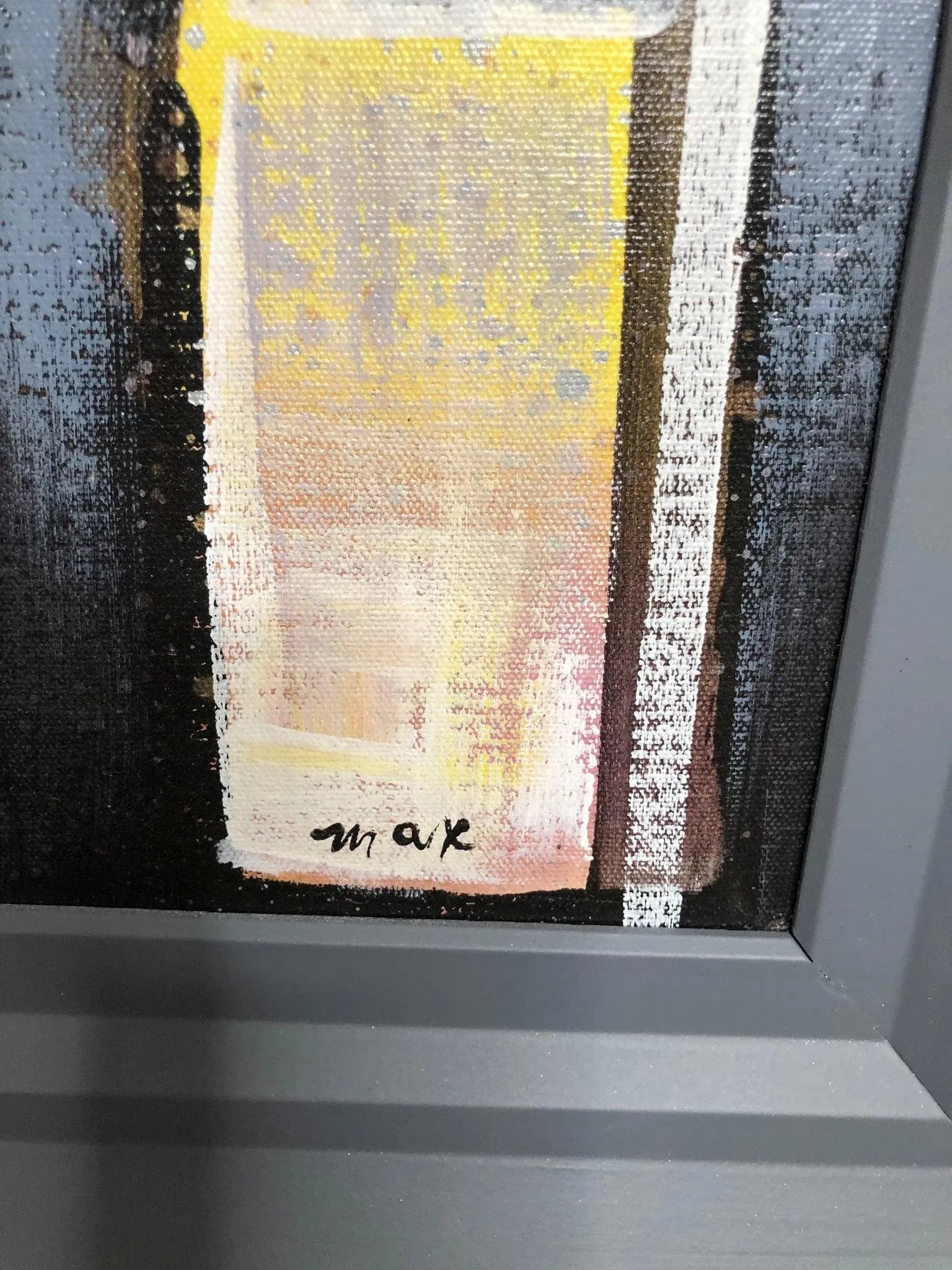 Late 20th Century Casino, Modern Oil on Canvas, Signed, Framed - 3