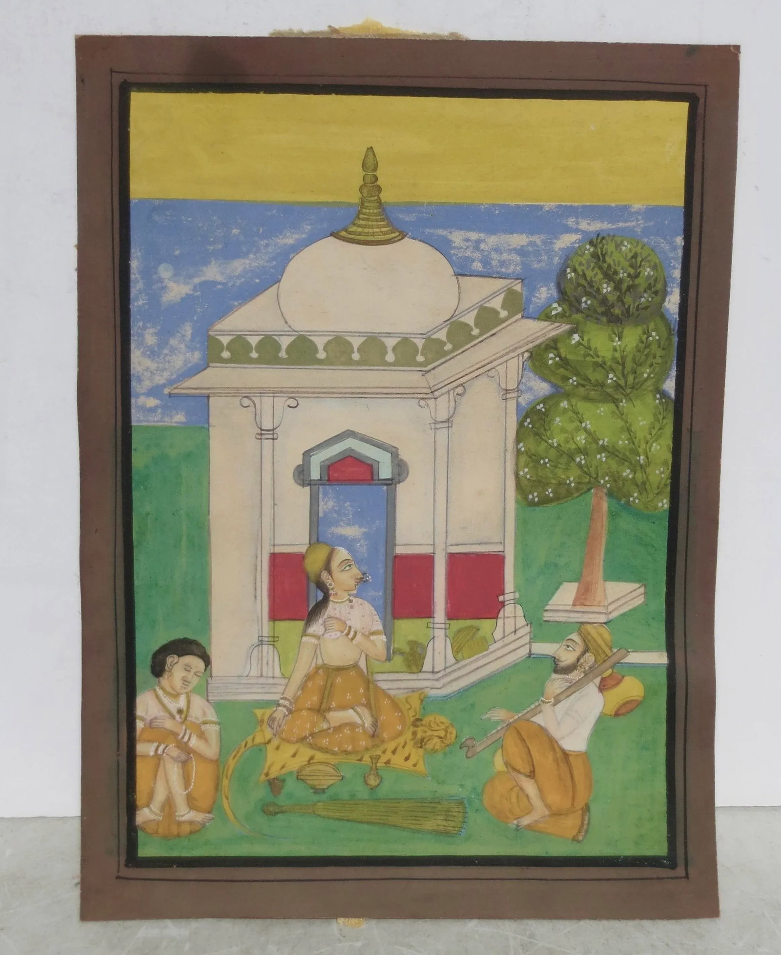 Pushtimarg Gauche Painting of Fokelore Date 1964 - 6