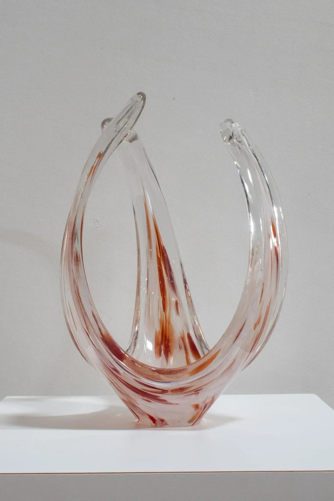 Vintage Mid-Century Italian Modern Murano Sommerso Art Glass Sculpture C. 1960 - 3