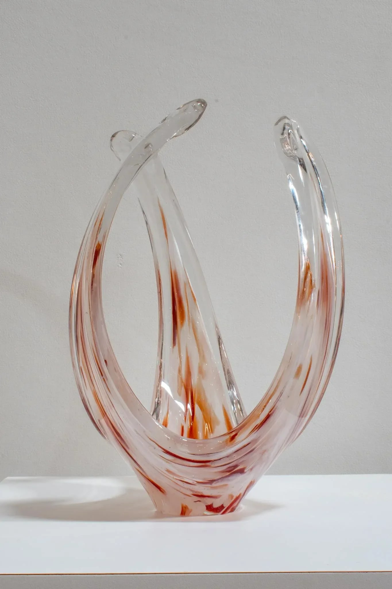 Vintage Mid-Century Italian Modern Murano Sommerso Art Glass Sculpture C. 1960 - 4