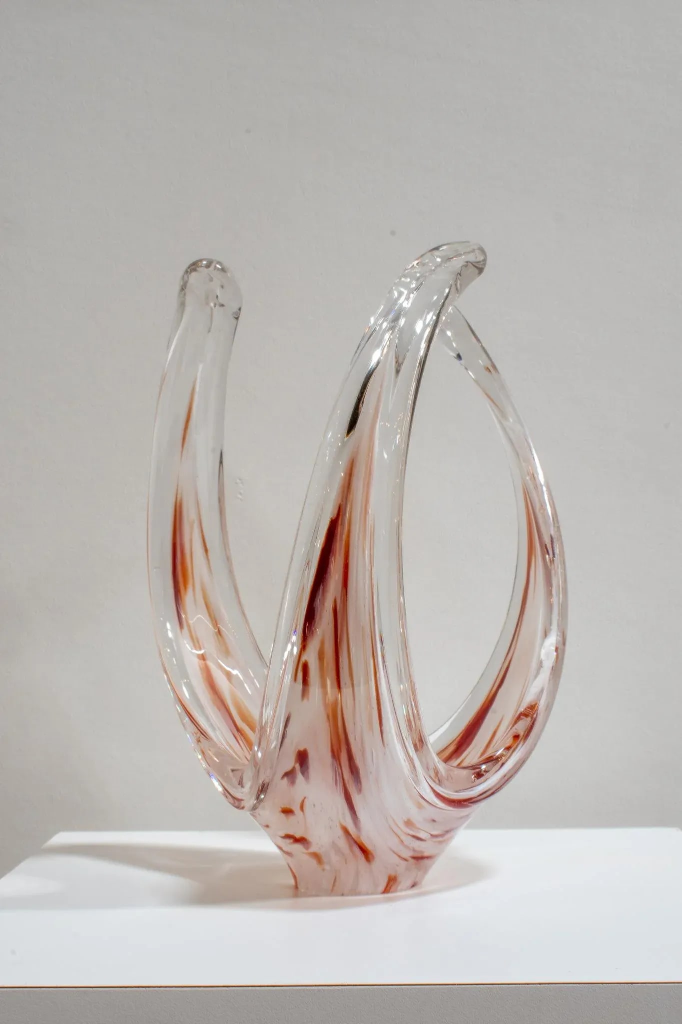 Vintage Mid-Century Italian Modern Murano Sommerso Art Glass Sculpture C. 1960 - 5