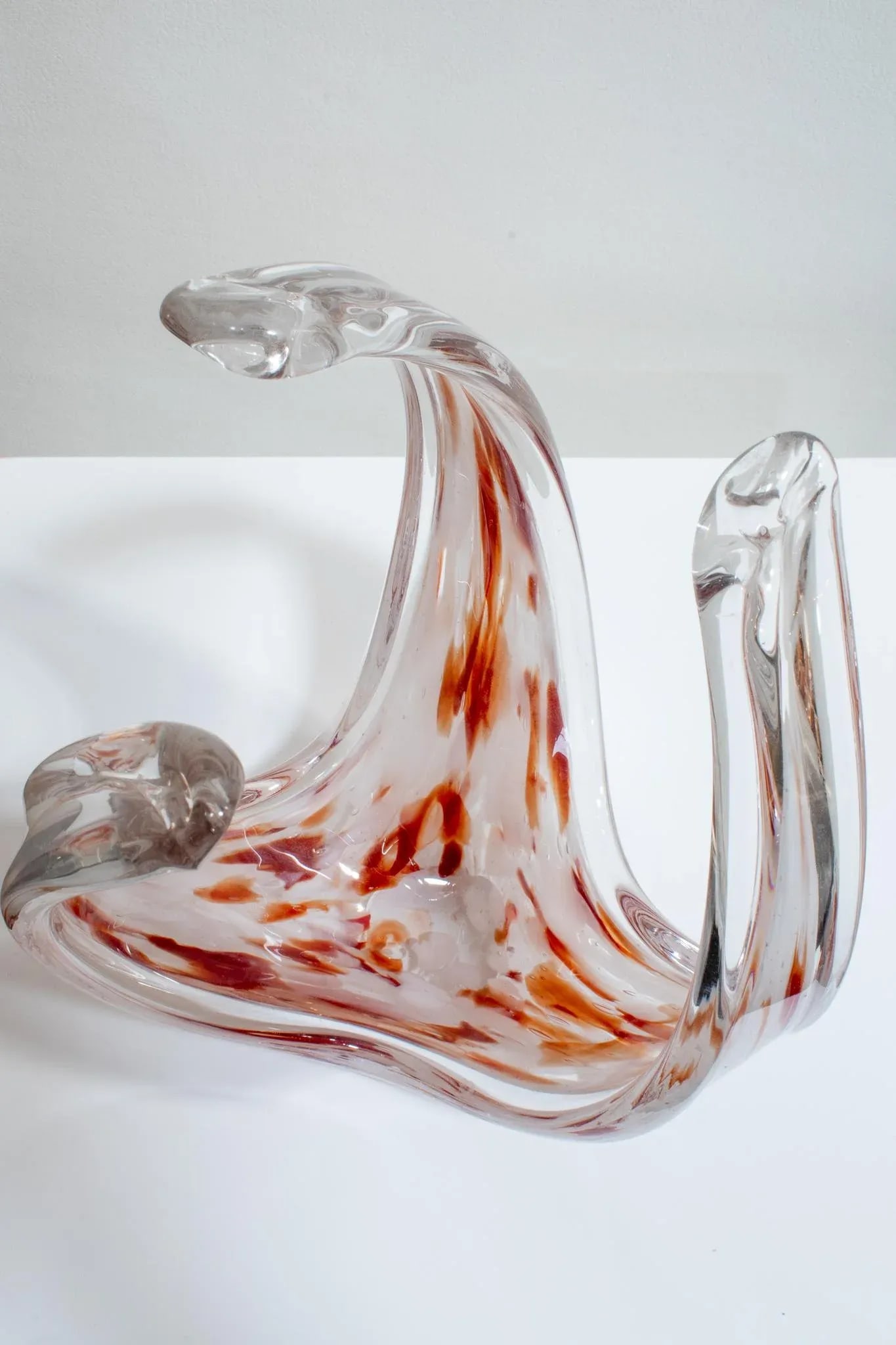 Vintage Mid-Century Italian Modern Murano Sommerso Art Glass Sculpture C. 1960 - 7