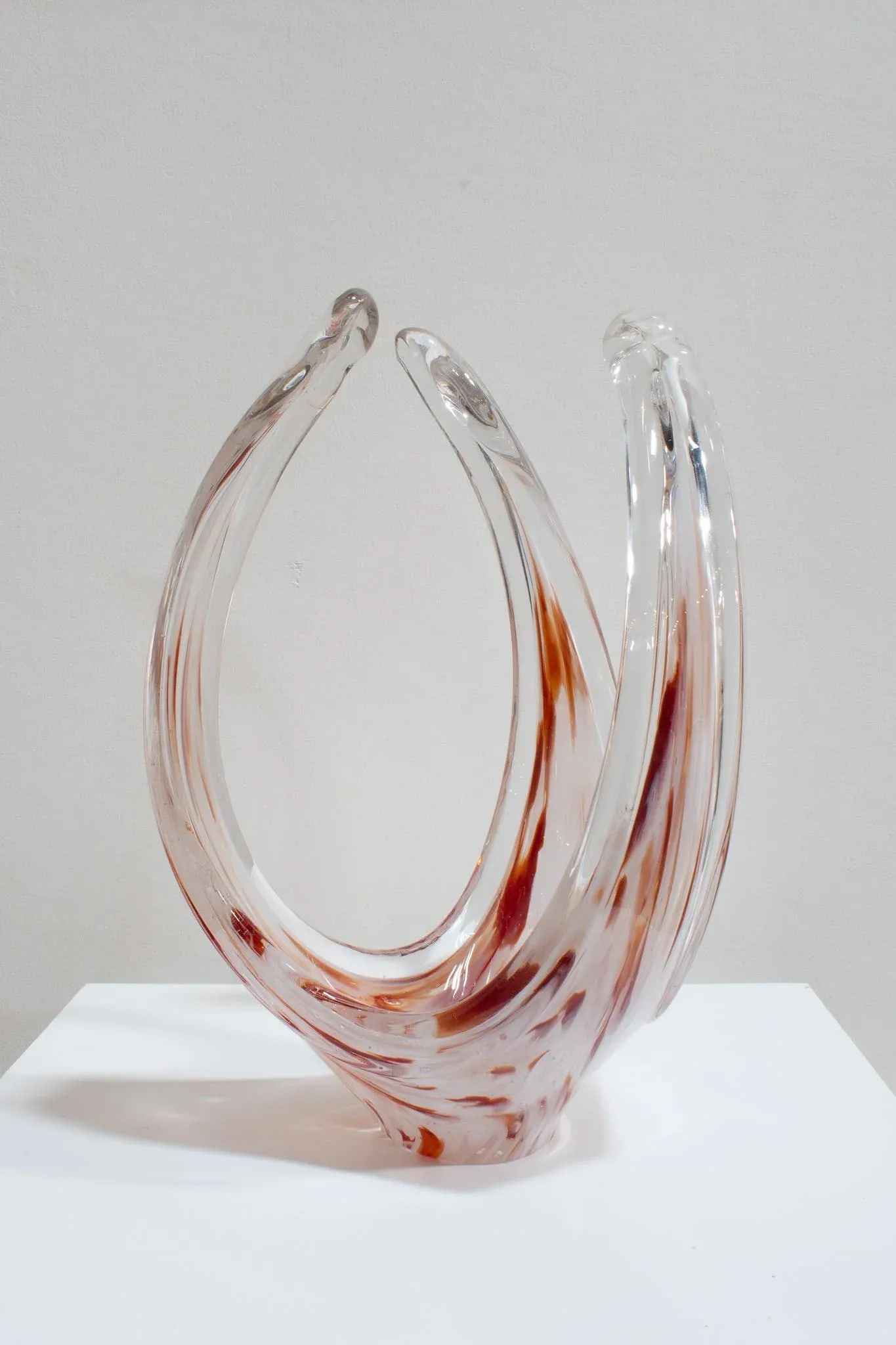 Vintage Mid-Century Italian Modern Murano Sommerso Art Glass Sculpture C. 1960 - 9
