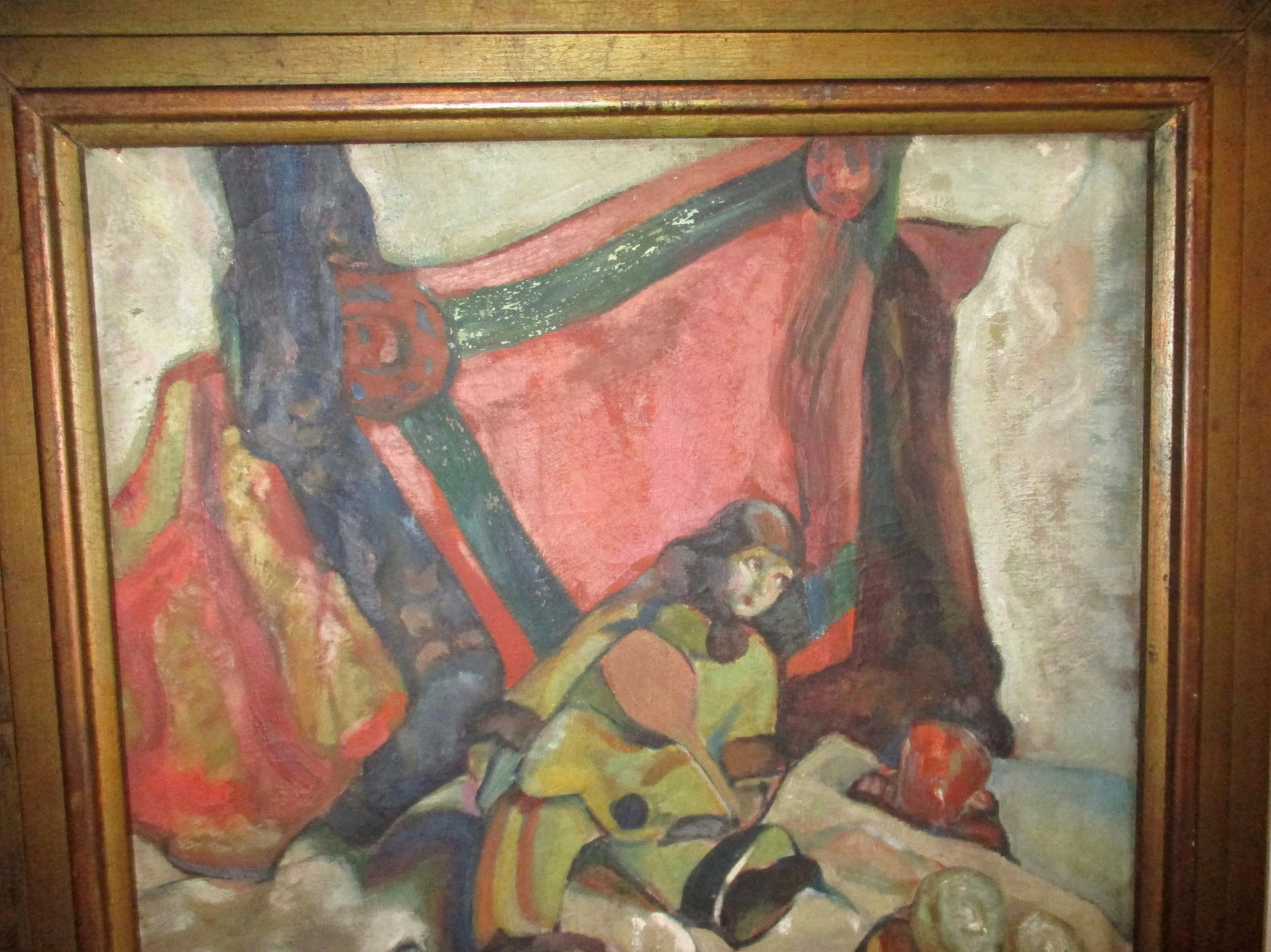 Frank Horowitz Still-Life With Doll Oil on Canvas Circa 1930's - 2