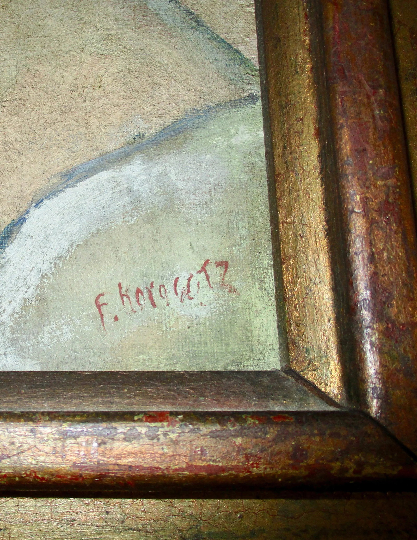 Frank Horowitz Still-Life With Doll Oil on Canvas Circa 1930's - 6