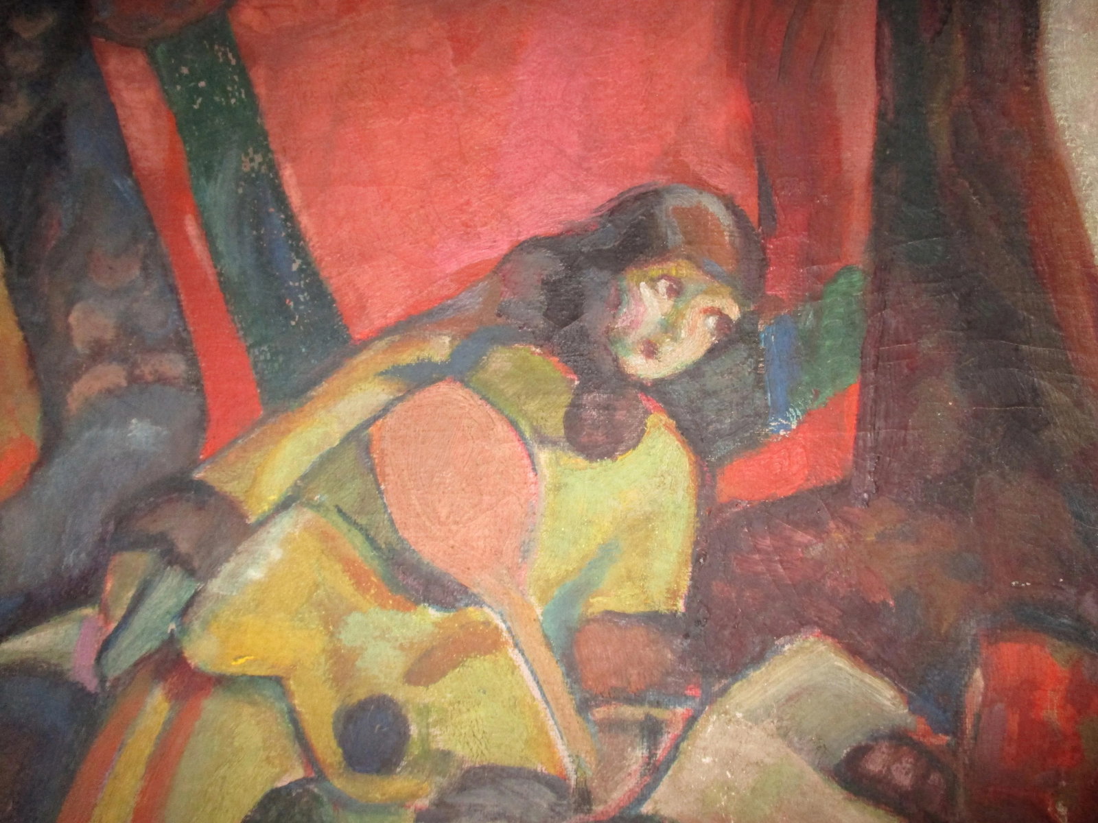 Frank Horowitz Still-Life With Doll Oil on Canvas Circa 1930's - 7